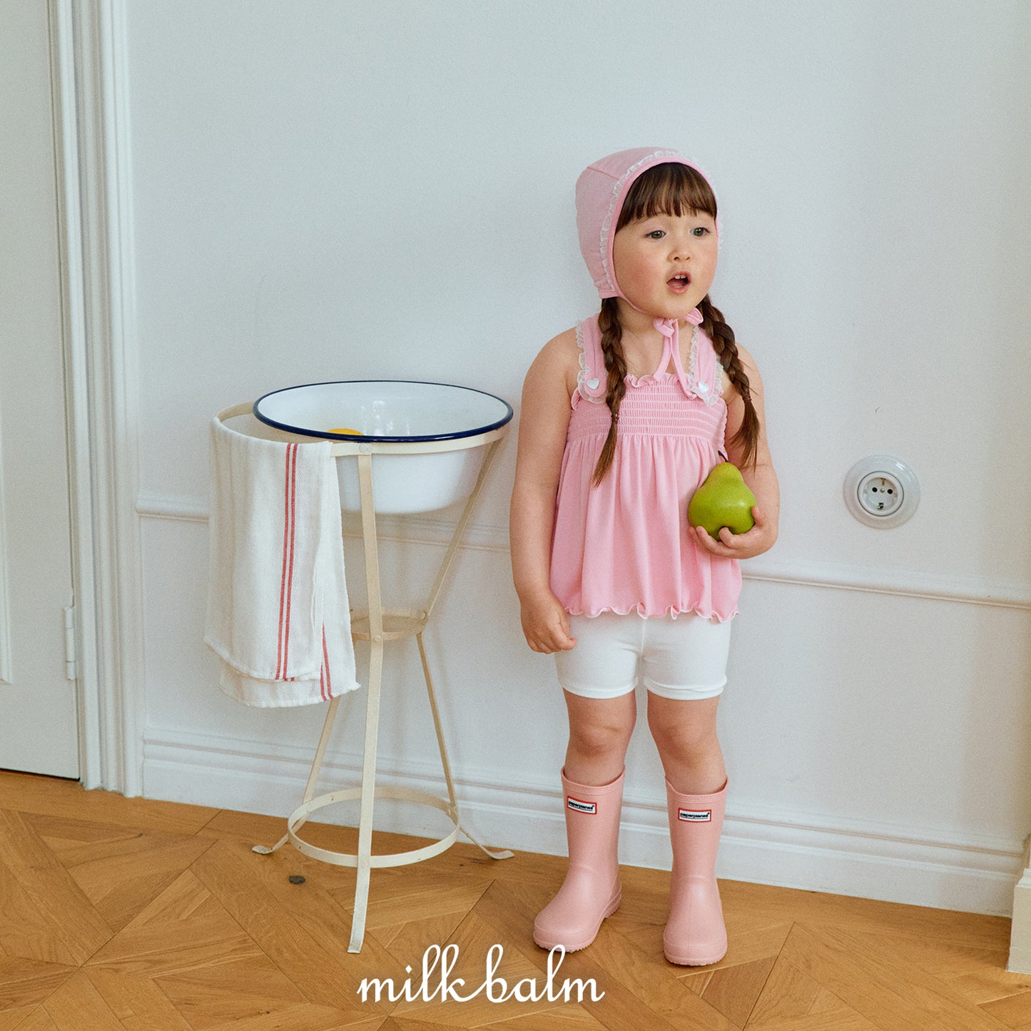 韓國童裝 26夏| MK01 Bella Smocking Swimsuit SET (80-120cm)