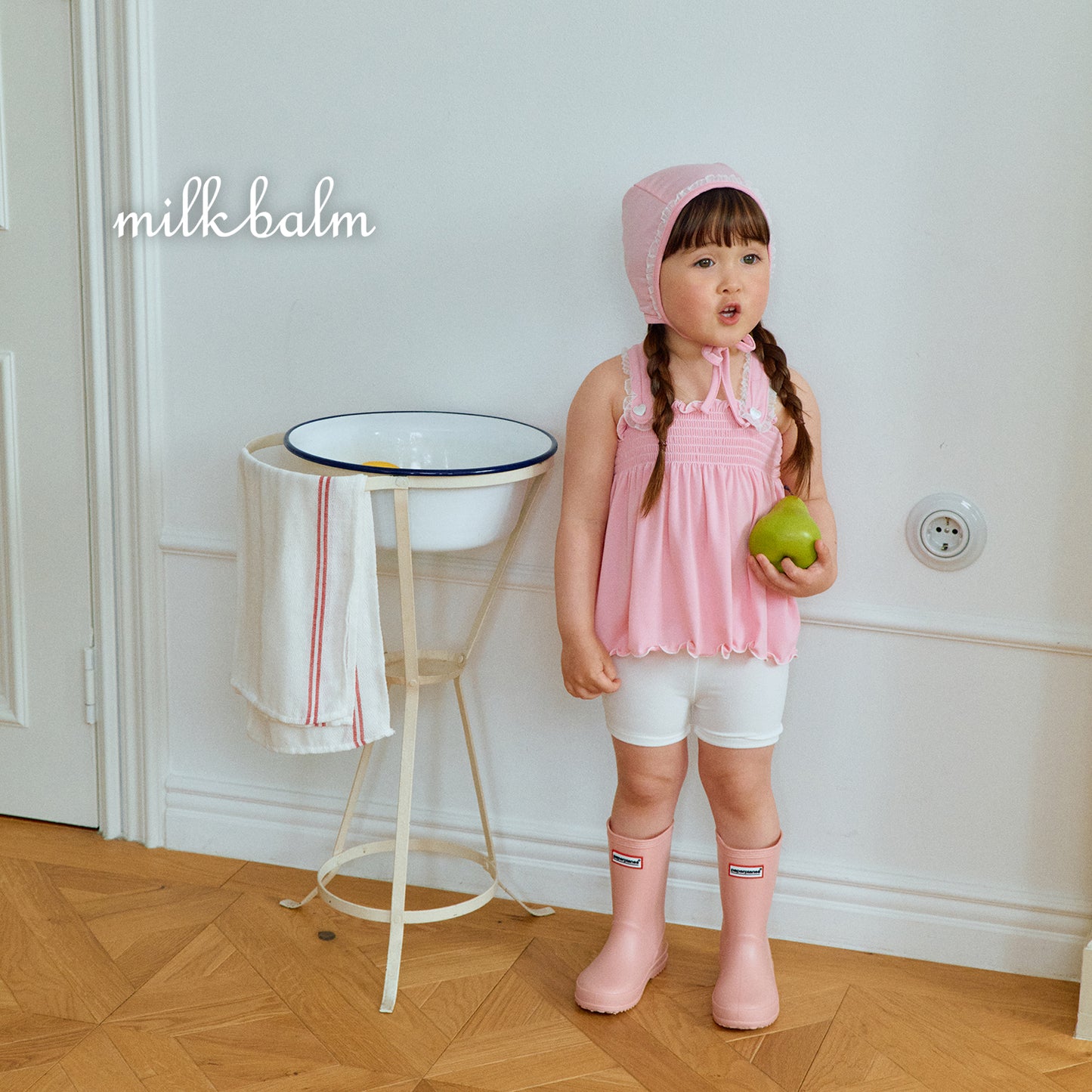 韓國童裝 26夏| MK01 Bella Smocking Swimsuit SET (80-120cm)
