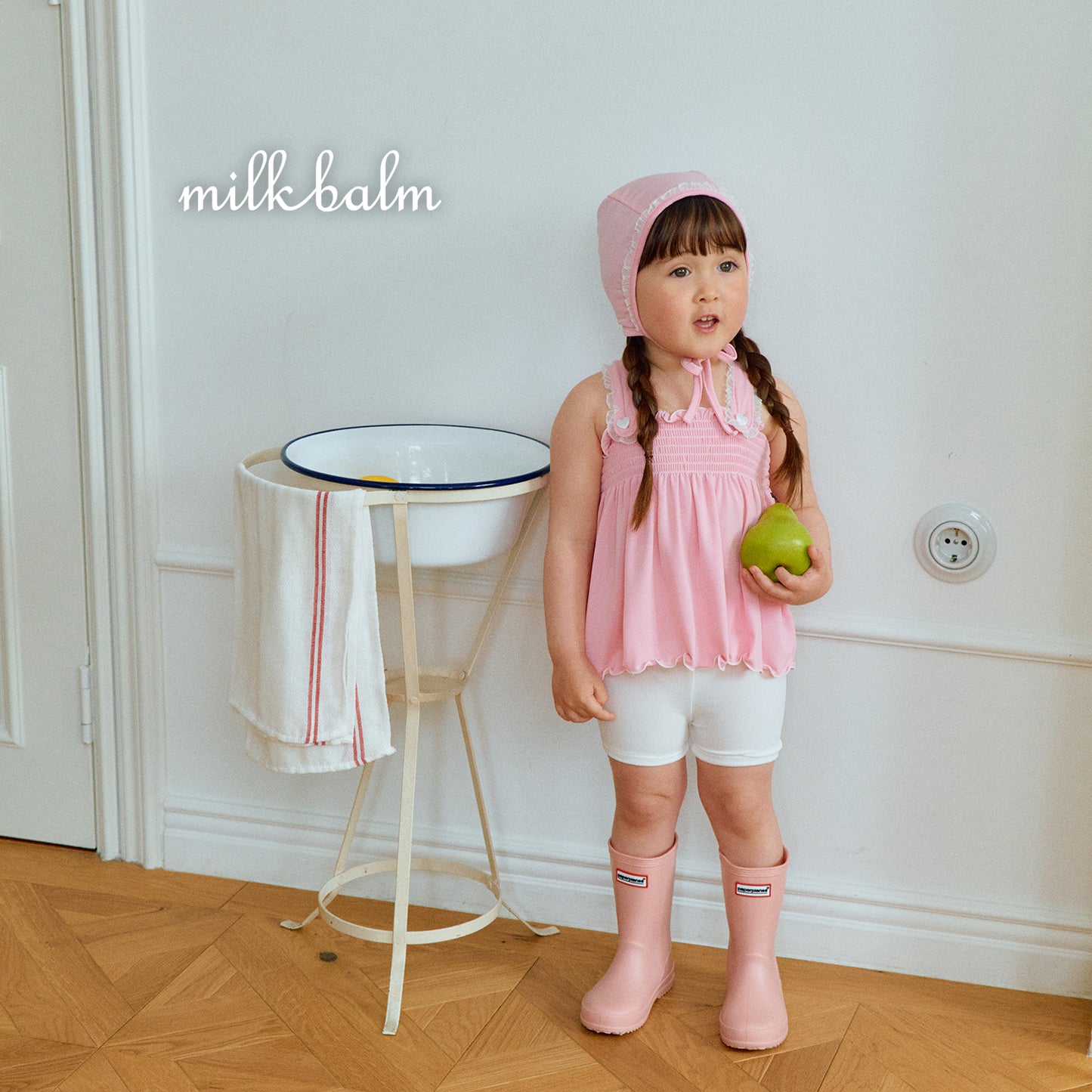 韓國童裝 26夏| MK01 Bella Smocking Swimsuit SET (80-120cm)