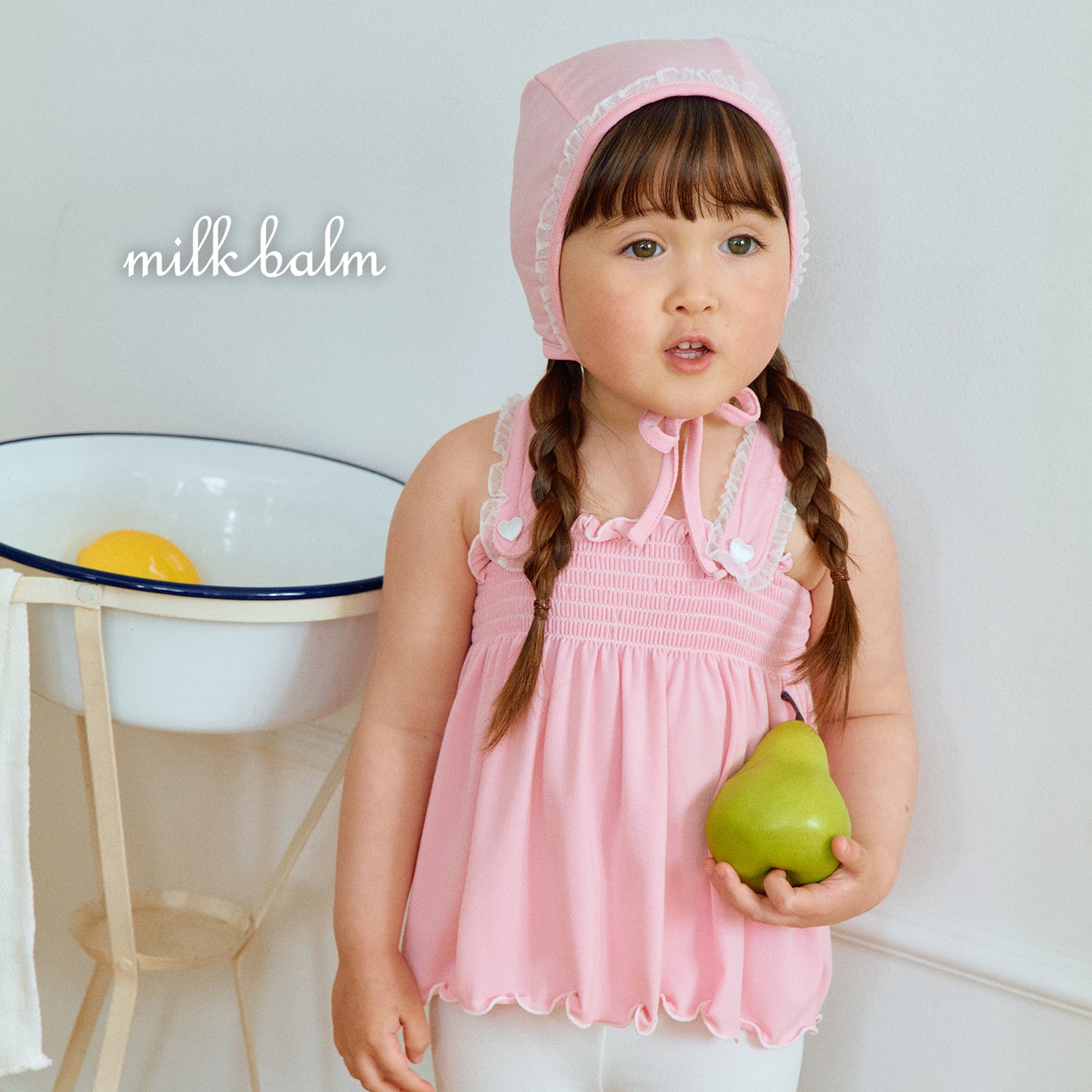 韓國童裝 26夏| MK01 Bella Smocking Swimsuit SET (80-120cm)