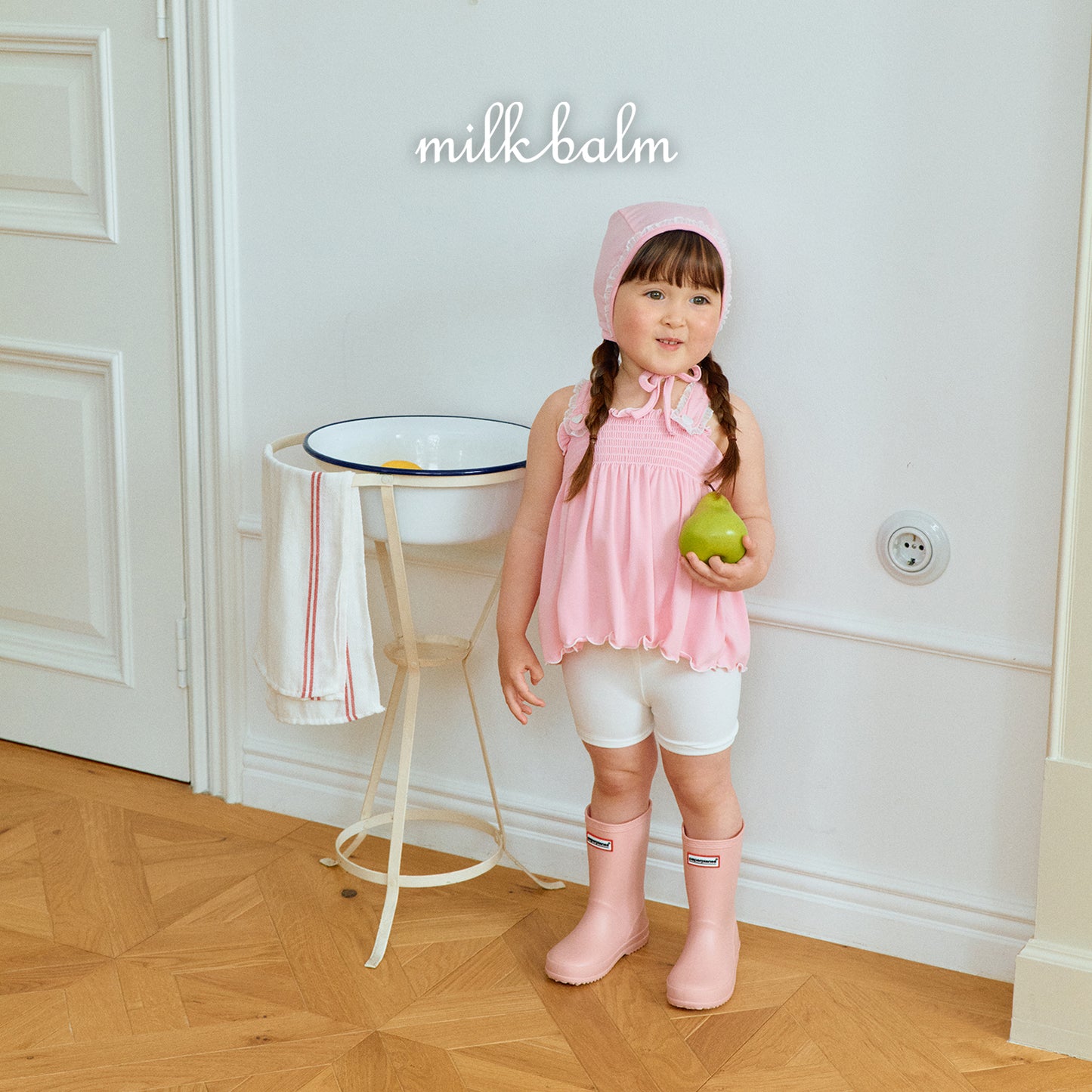 韓國童裝 26夏| MK01 Bella Smocking Swimsuit SET (80-120cm)