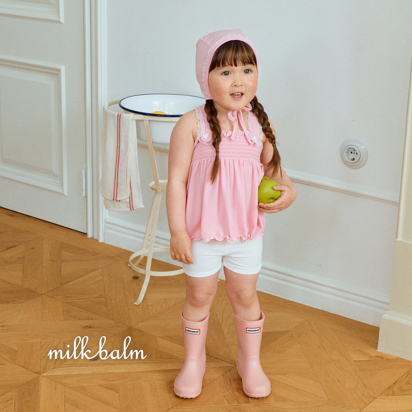 韓國童裝 26夏| MK01 Bella Smocking Swimsuit SET (80-120cm)