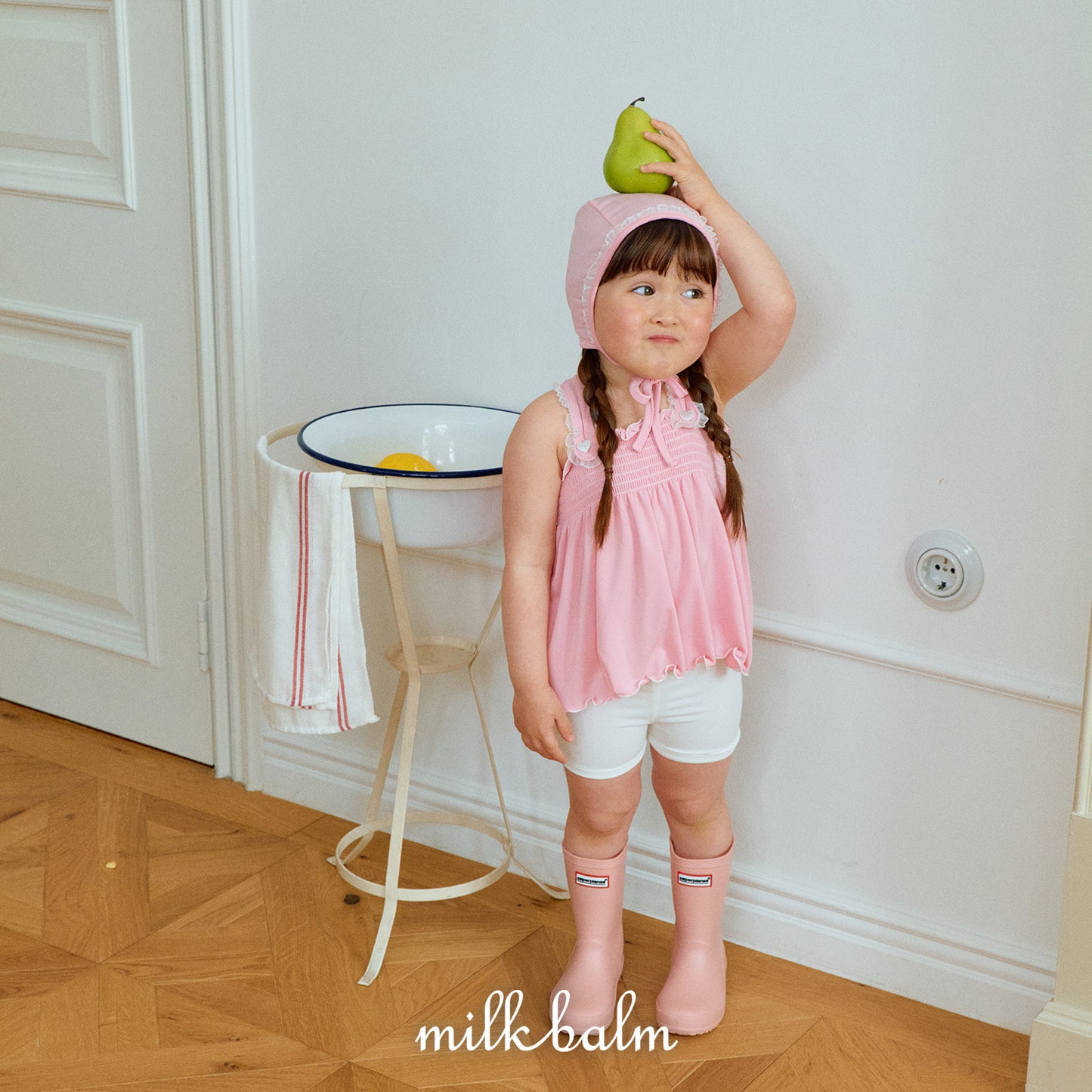 韓國童裝 26夏| MK01 Bella Smocking Swimsuit SET (80-120cm)