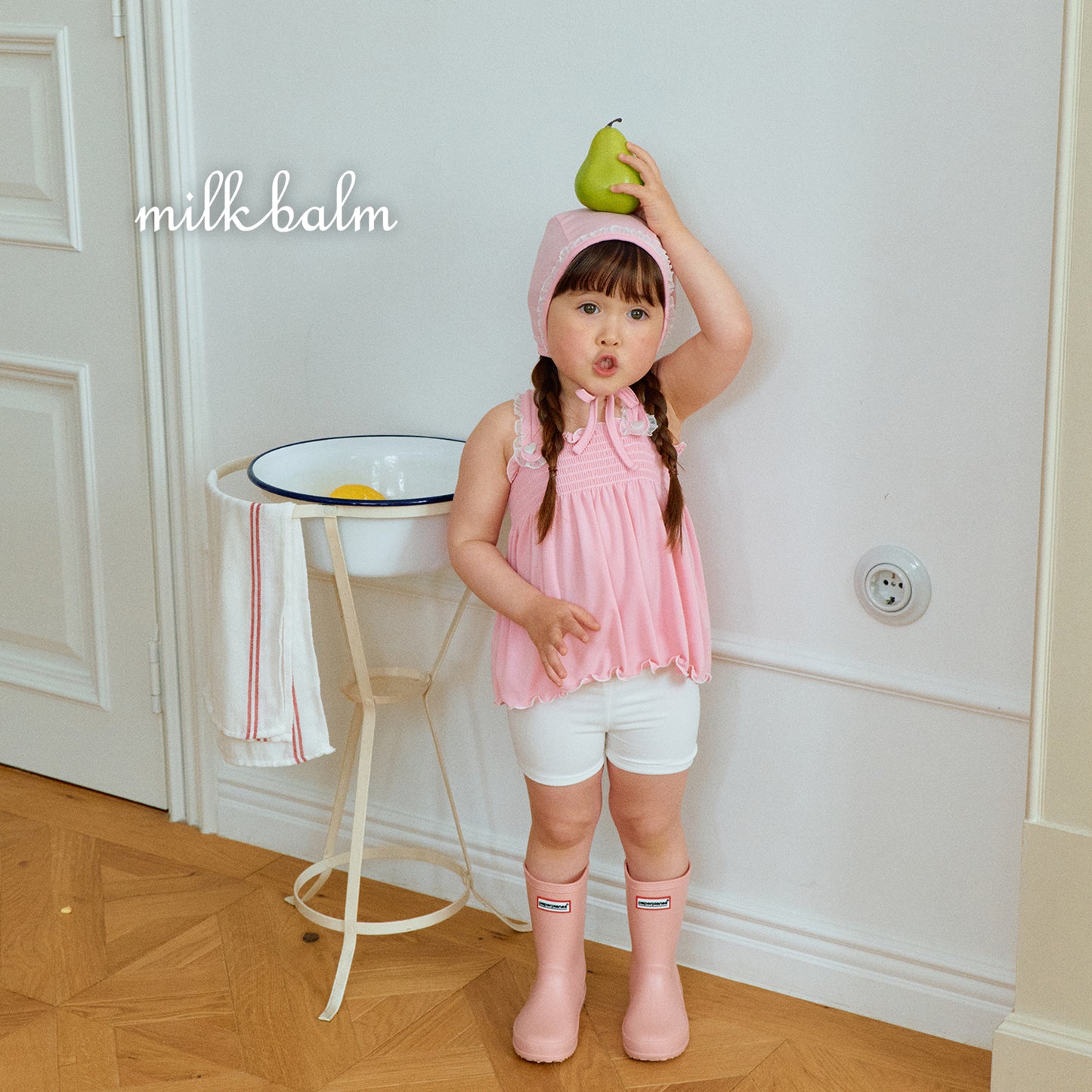 韓國童裝 26夏| MK01 Bella Smocking Swimsuit SET (80-120cm)