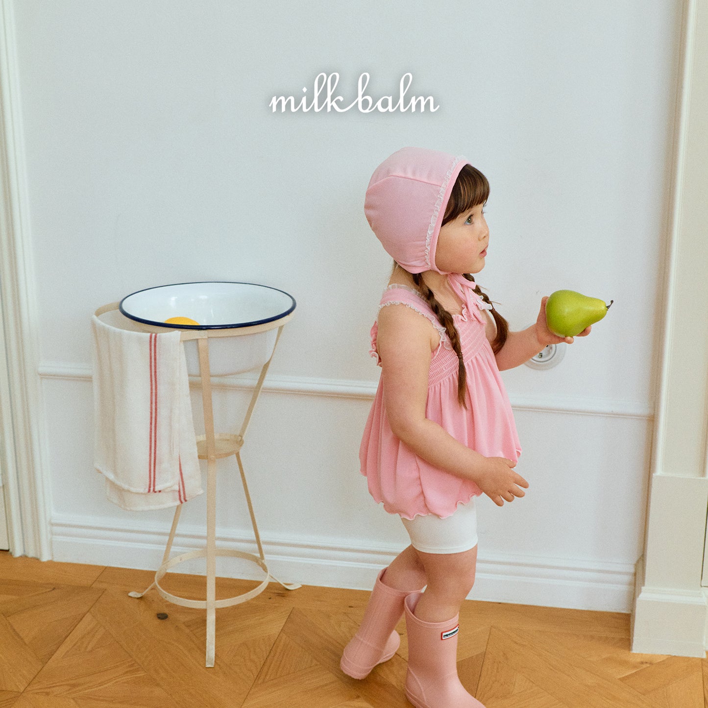 韓國童裝 26夏| MK01 Bella Smocking Swimsuit SET (80-120cm)
