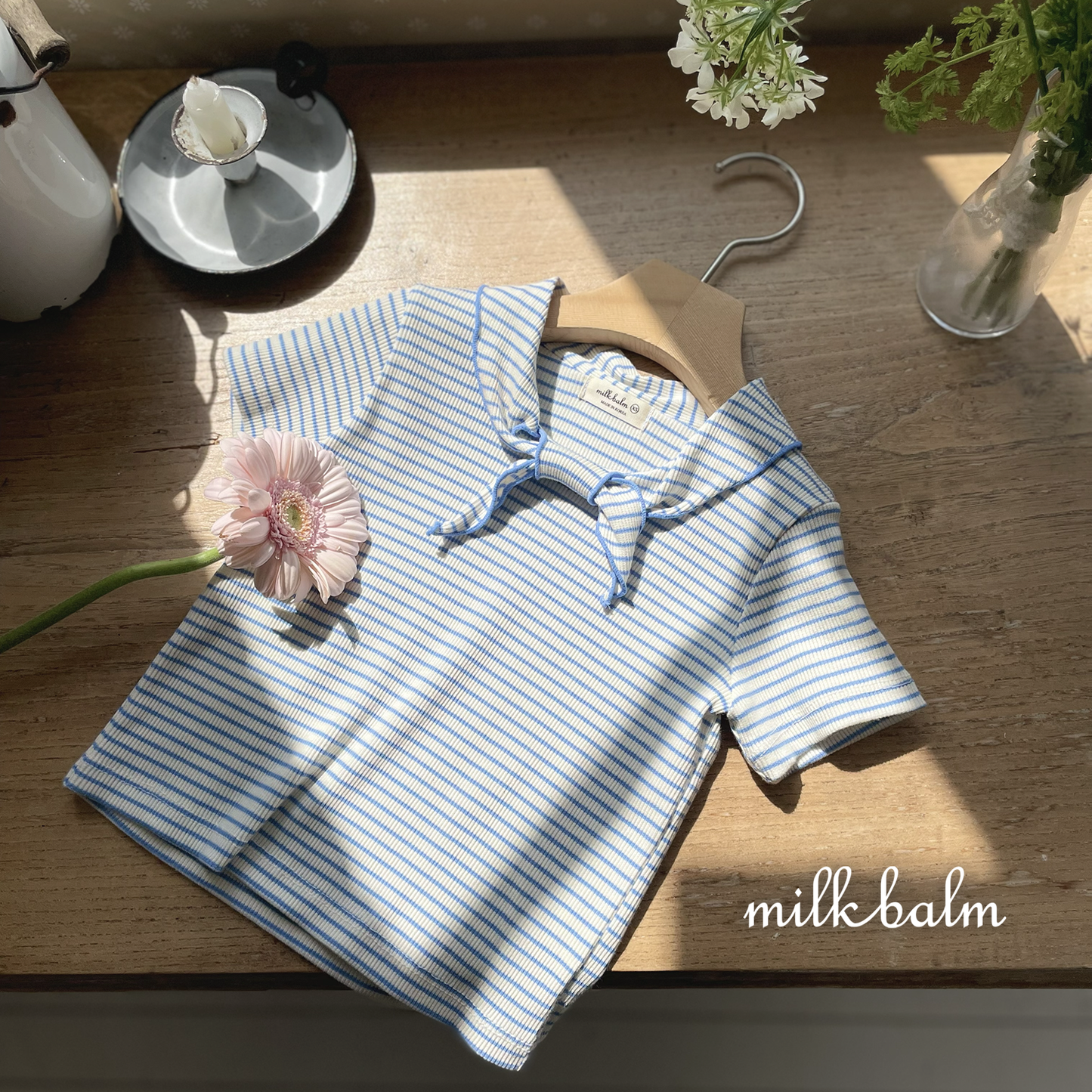 韓國童裝 26夏| MK28 26 Sailor Short Sleeve T (80-120cm)