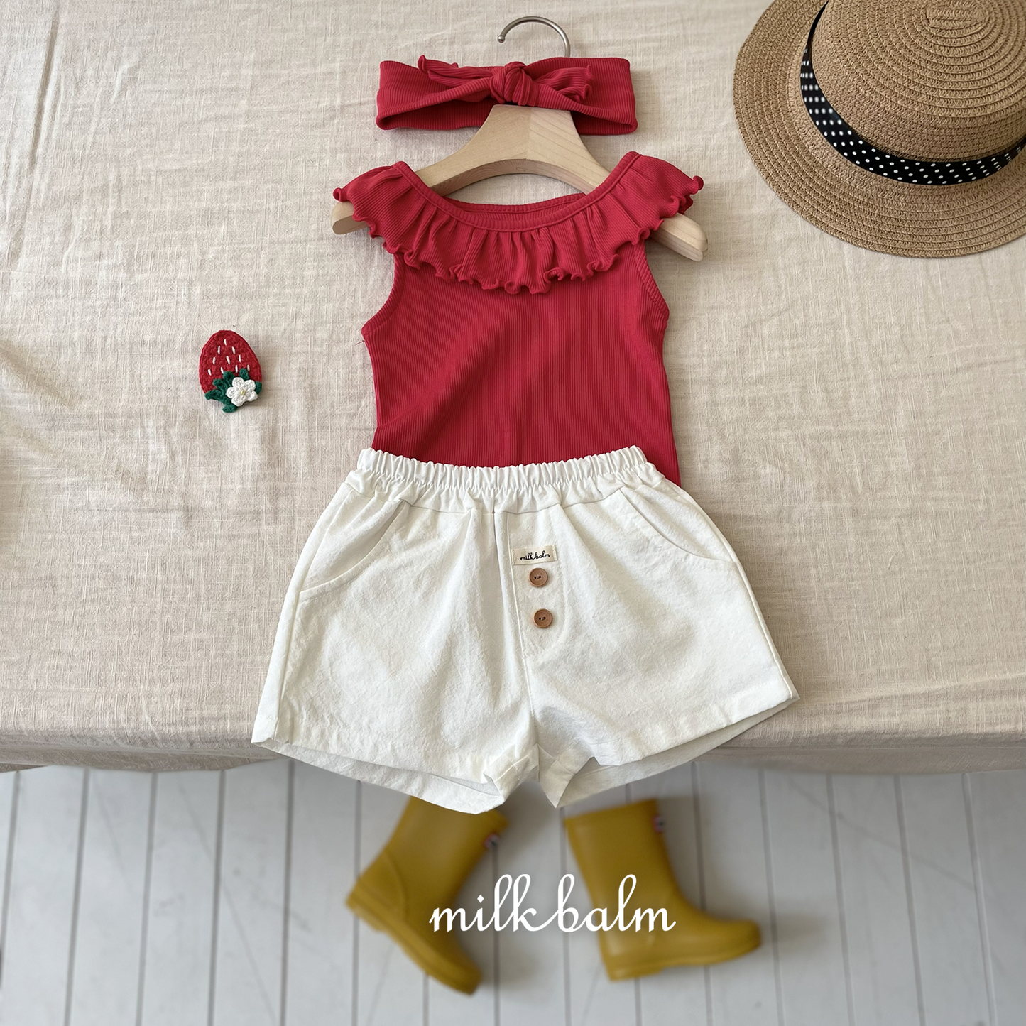 韓國童裝 26夏| MK27 Jenny Frill T (80-120cm)