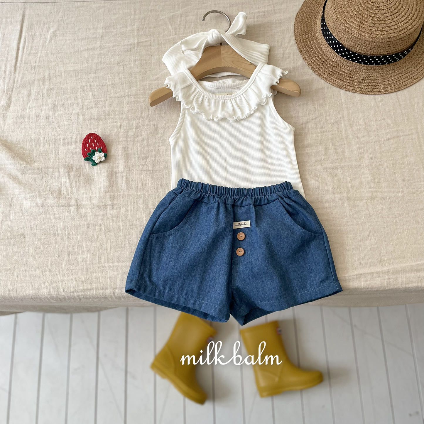 韓國童裝 26夏| MK27 Jenny Frill T (80-120cm)
