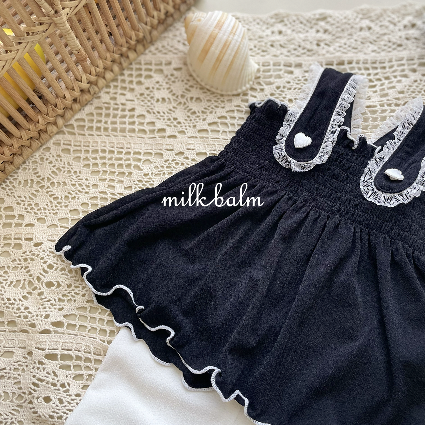 韓國童裝 26夏| MK01 Bella Smocking Swimsuit SET (80-120cm)