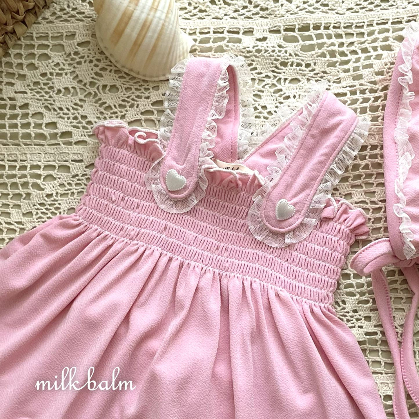 韓國童裝 26夏| MK01 Bella Smocking Swimsuit SET (80-120cm)