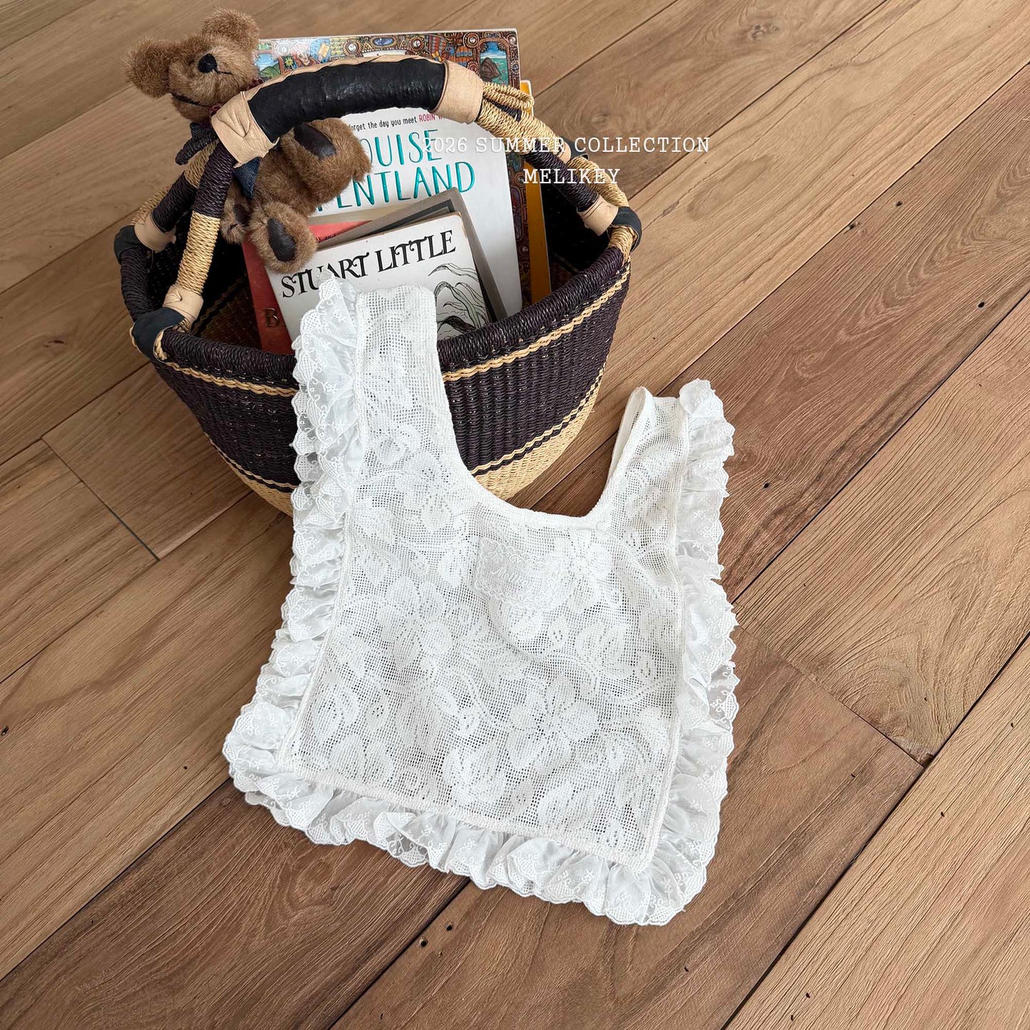韓國童裝 26夏| ME64 Lace Frill BAG 蕾絲荷葉邊包包 (FREE)