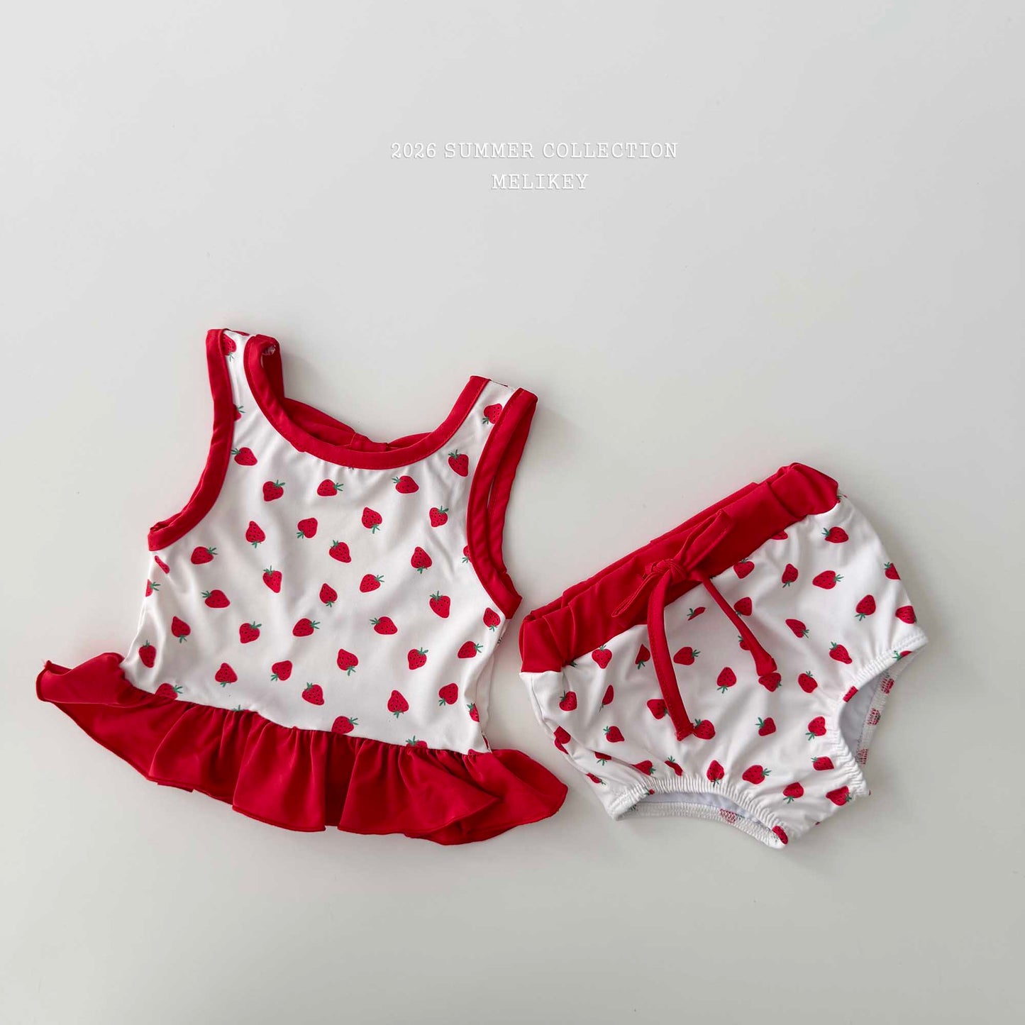 韓國童裝 26夏| ME59 Berry Swim SET 莓果泳裝套組 (90-130cm)