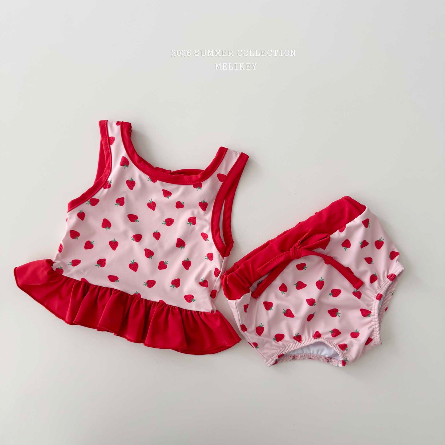 韓國童裝 26夏| ME59 Berry Swim SET 莓果泳裝套組 (90-130cm)