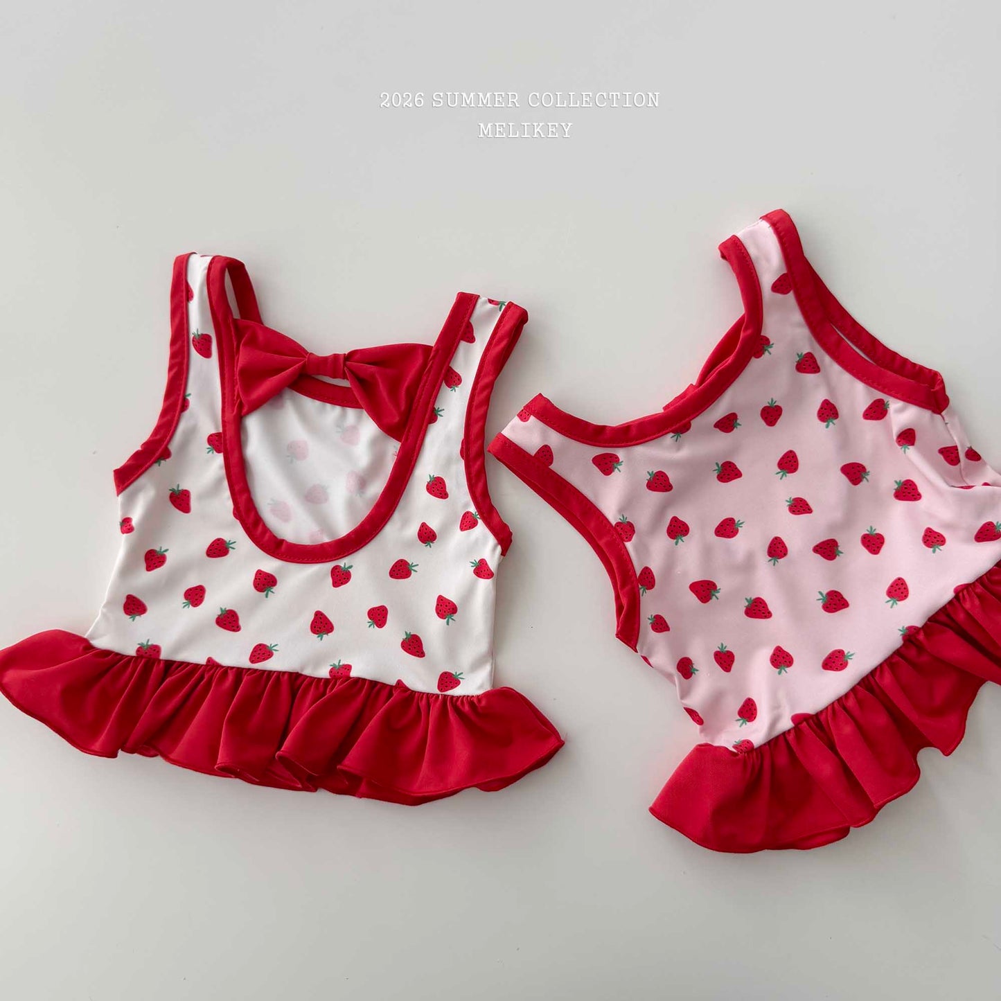韓國童裝 26夏| ME59 Berry Swim SET 莓果泳裝套組 (90-130cm)