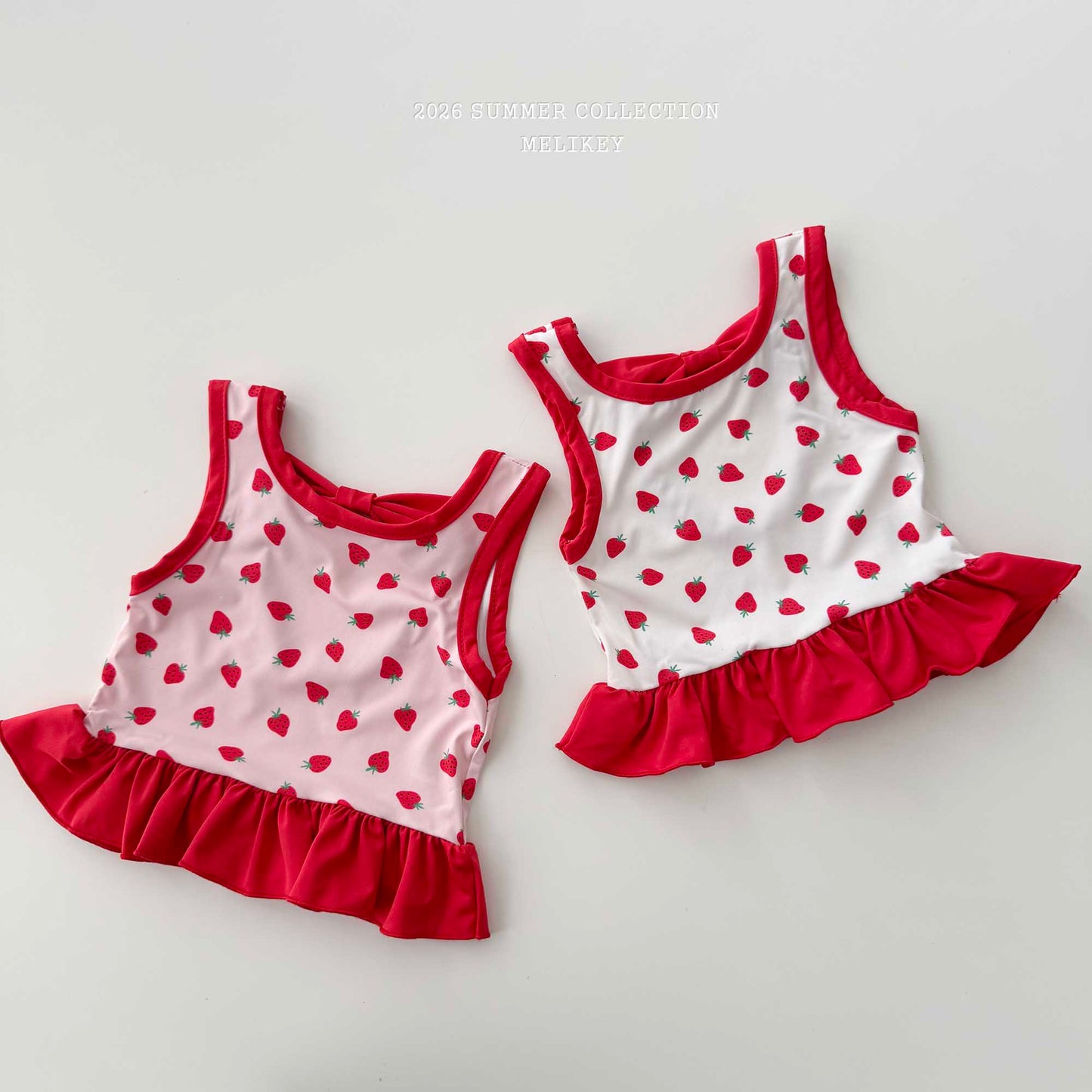 韓國童裝 26夏| ME59 Berry Swim SET 莓果泳裝套組 (90-130cm)