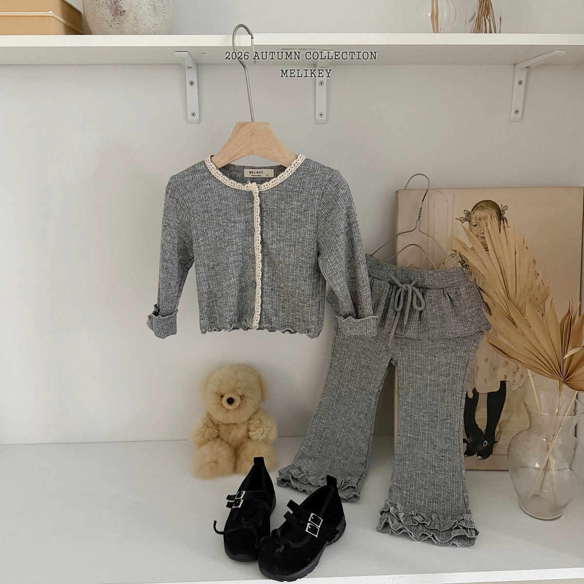 韓國童裝 26秋| ME14 Natural Lace Cardigan 開衫外套 (80-140)