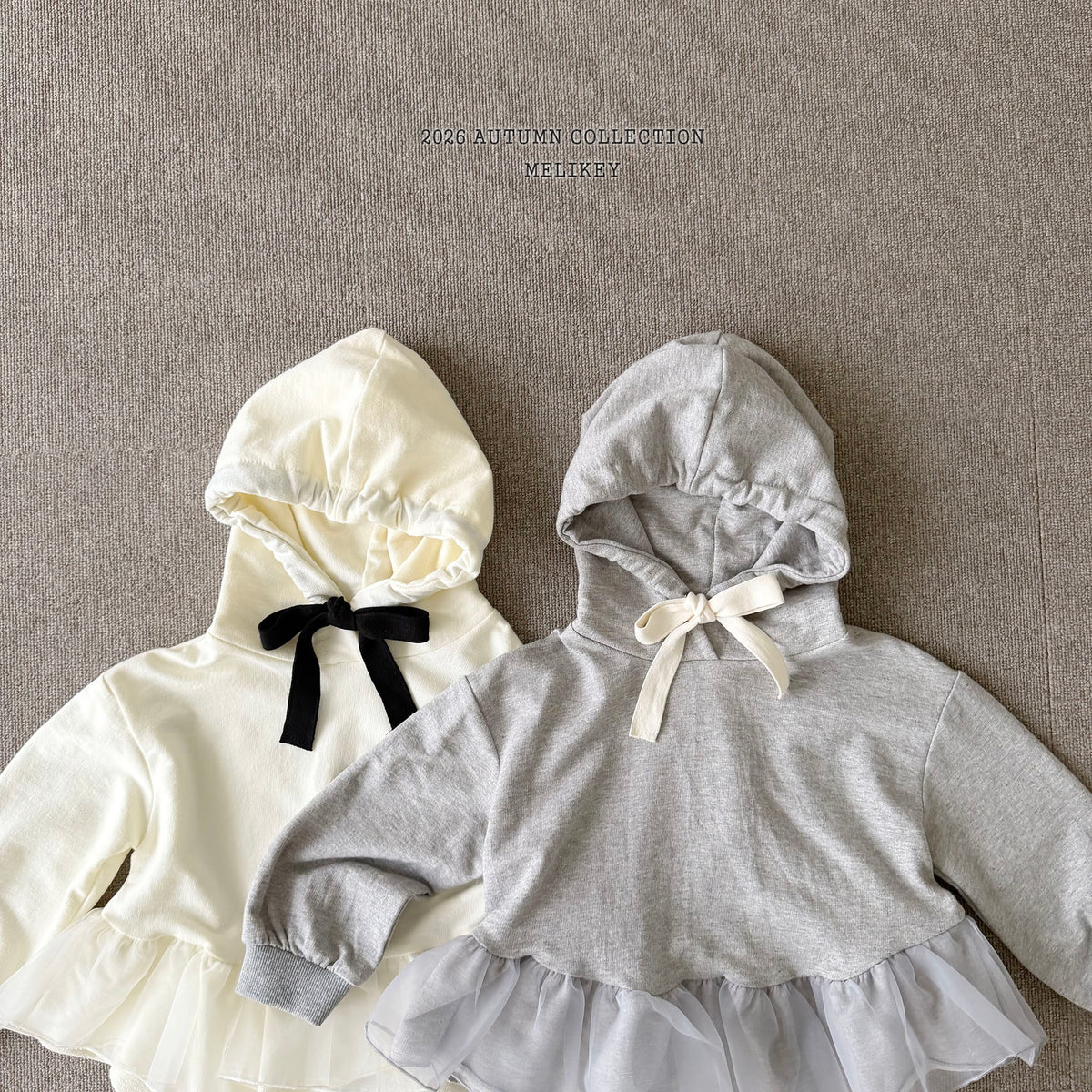 韓國童裝 26秋| ME20 Chacha Frill Hood T-shirt 連帽上衣 (80-140)