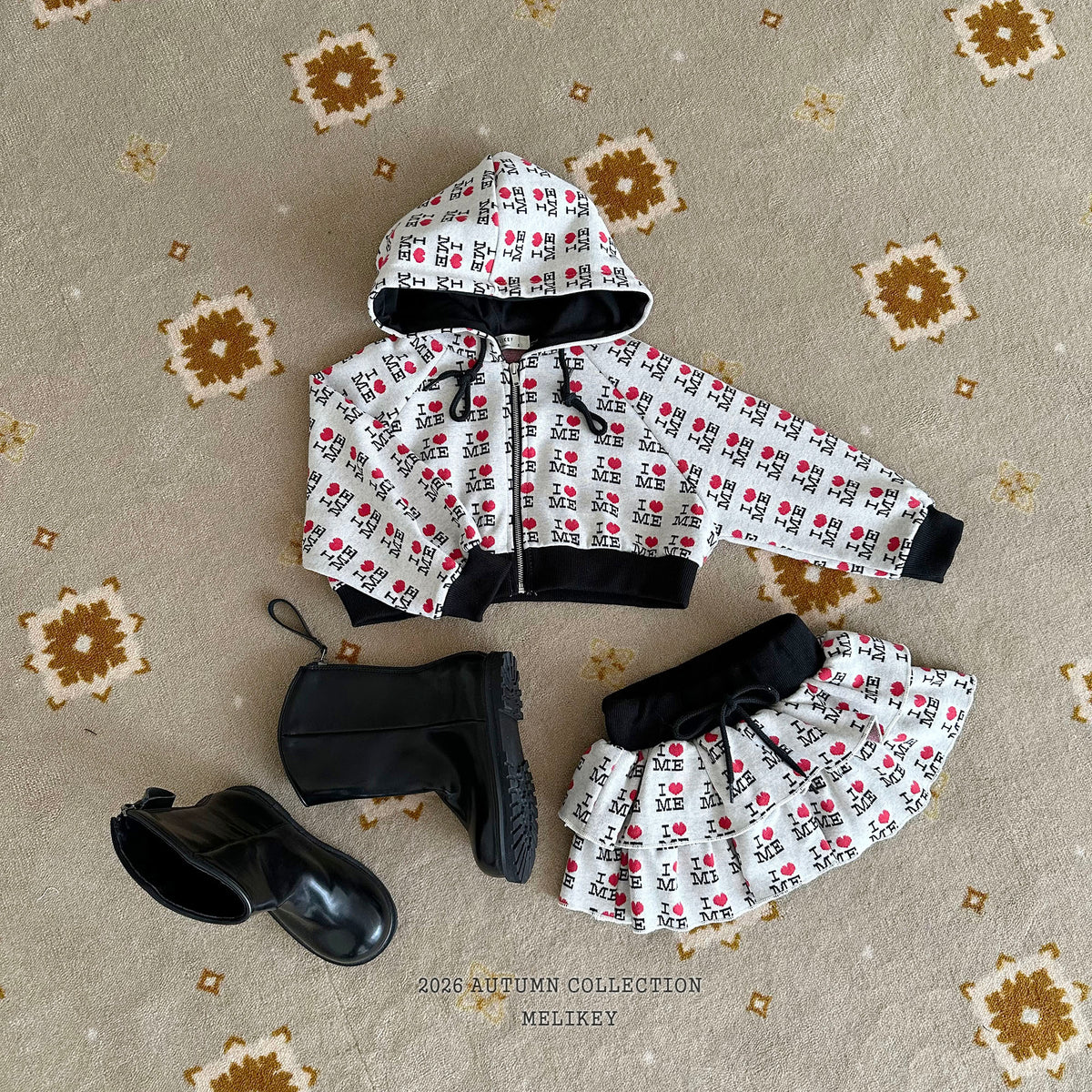 韓國童裝 26秋| ME30 Cankan Love Me Skirt 蛋糕裙 (80-140)