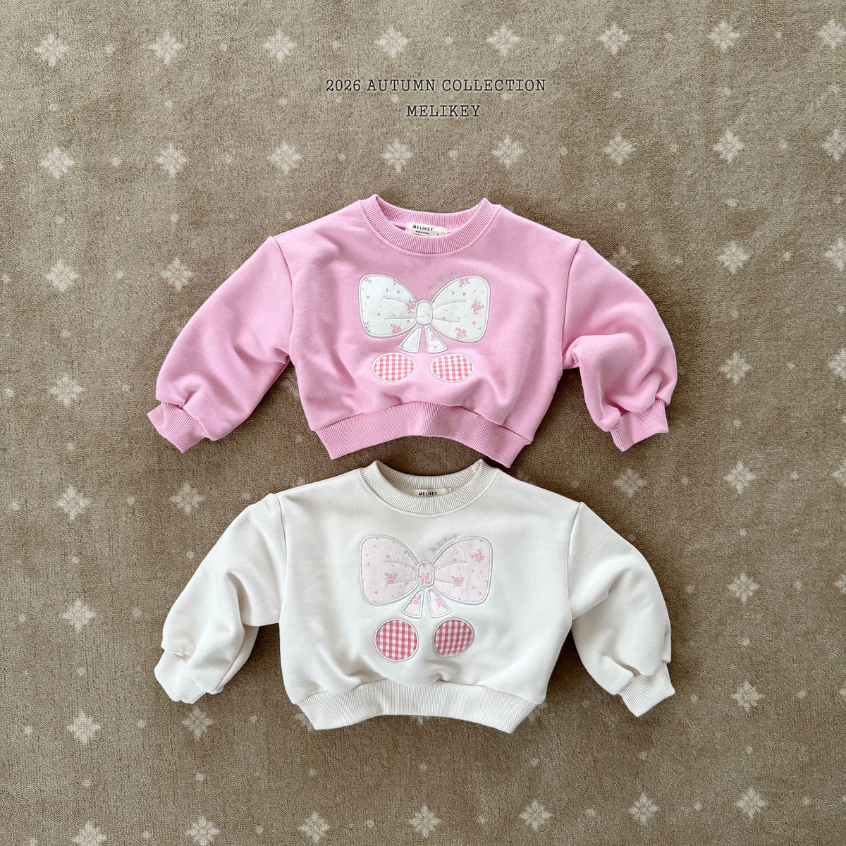韓國童裝 26秋| ME22 Ribbon Cherry Sweatshirt 衛衣 (80-140)