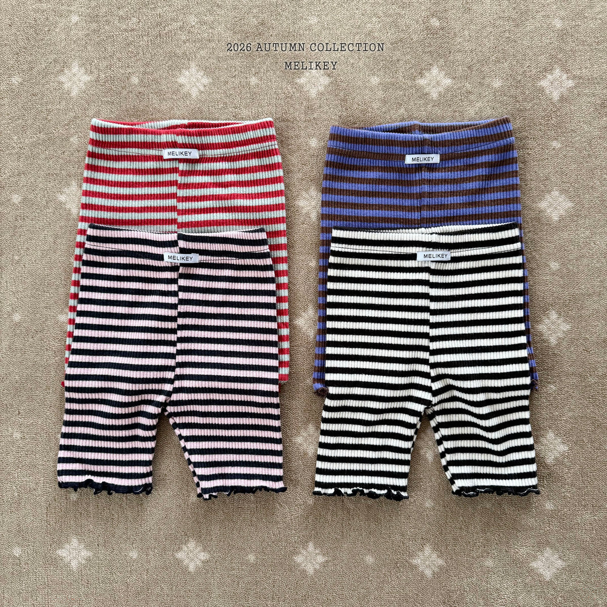 韓國童裝 26秋| ME36 Color 5-Min Leggings 五分打底褲 (80-140)