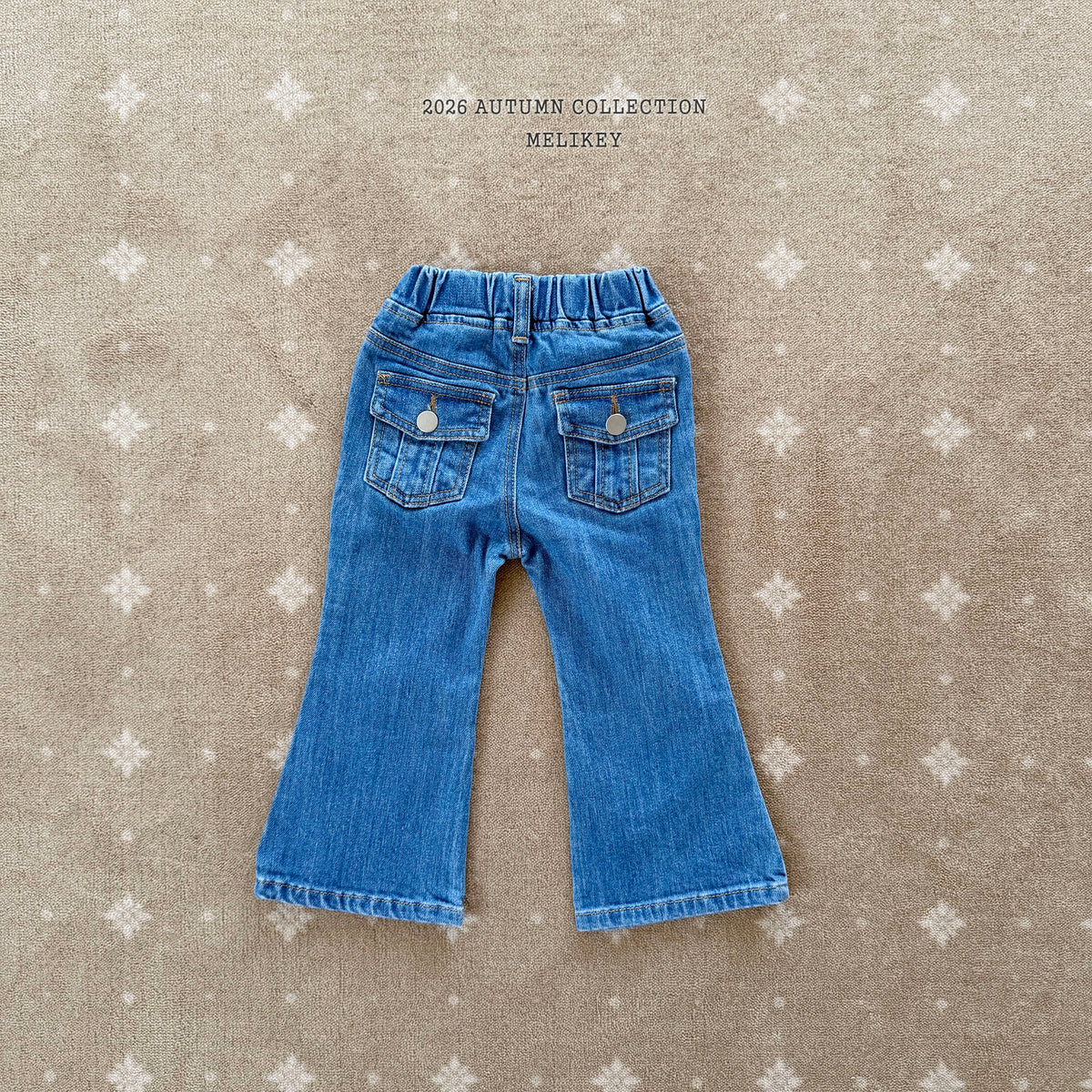 韓國童裝 26秋| ME45 Pocket Bootcut Pants 口袋喇叭長褲 (80-140)