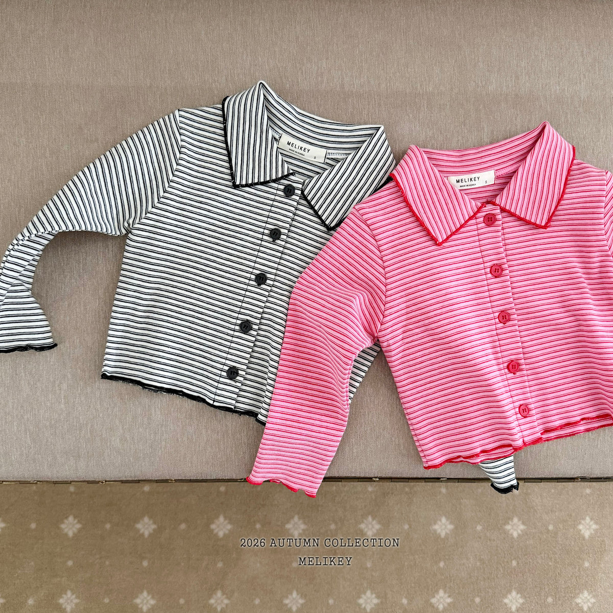 韓國童裝 26秋| ME13 Petit Collar T-shirt 上衣 (80-140)