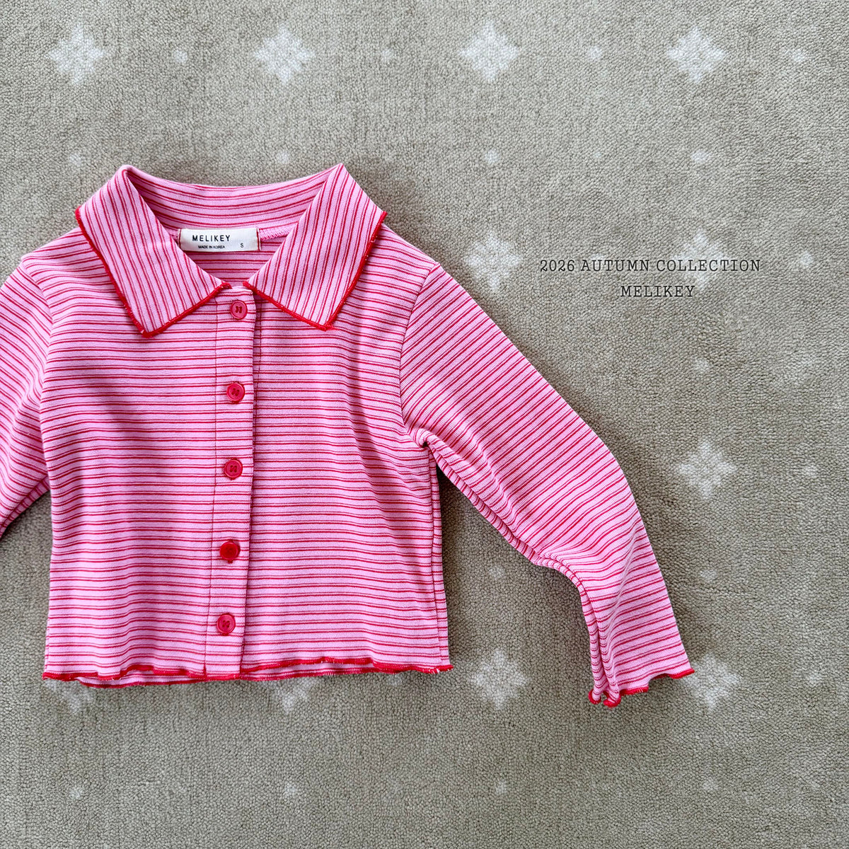 韓國童裝 26秋| ME13 Petit Collar T-shirt 上衣 (80-140)