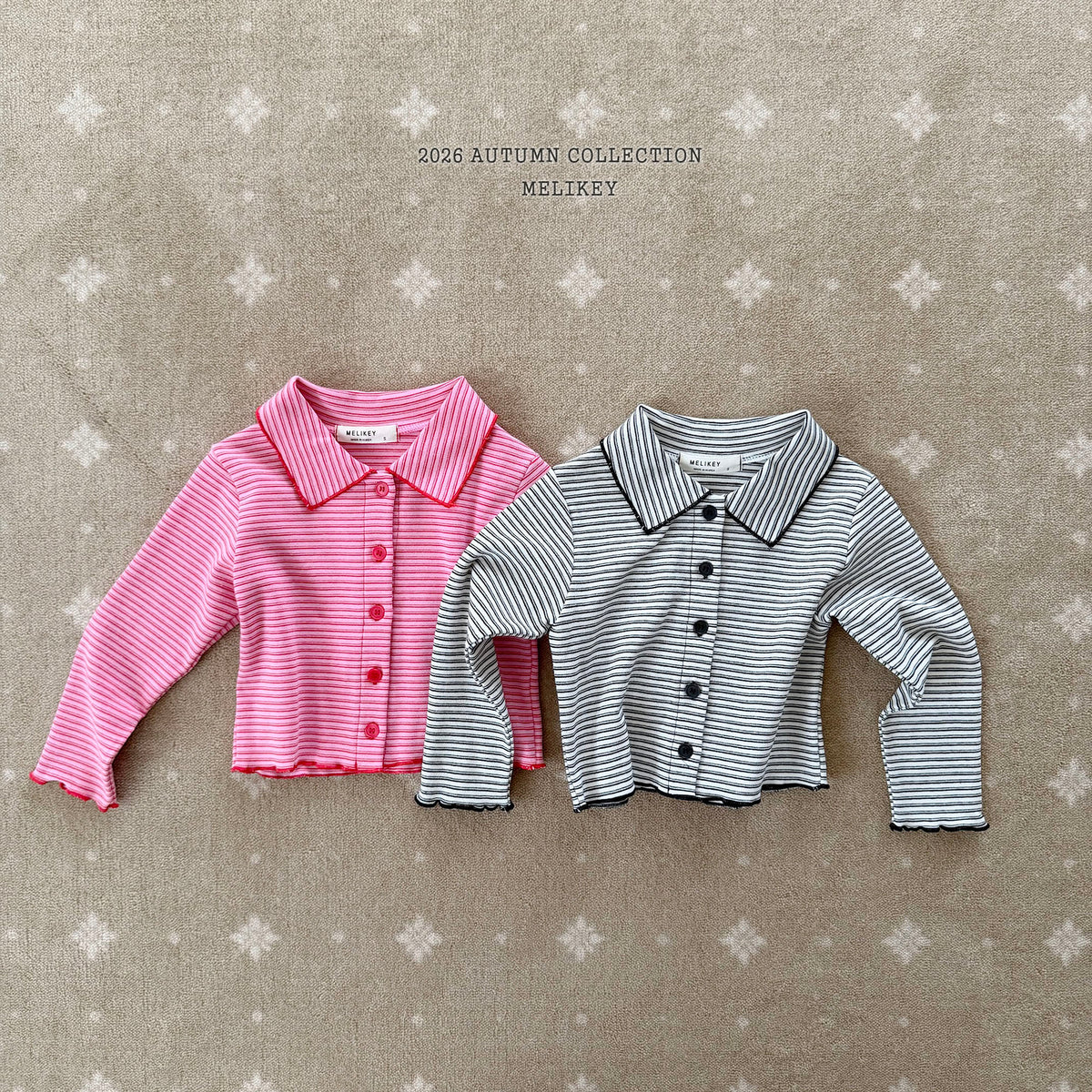 韓國童裝 26秋| ME13 Petit Collar T-shirt 上衣 (80-140)