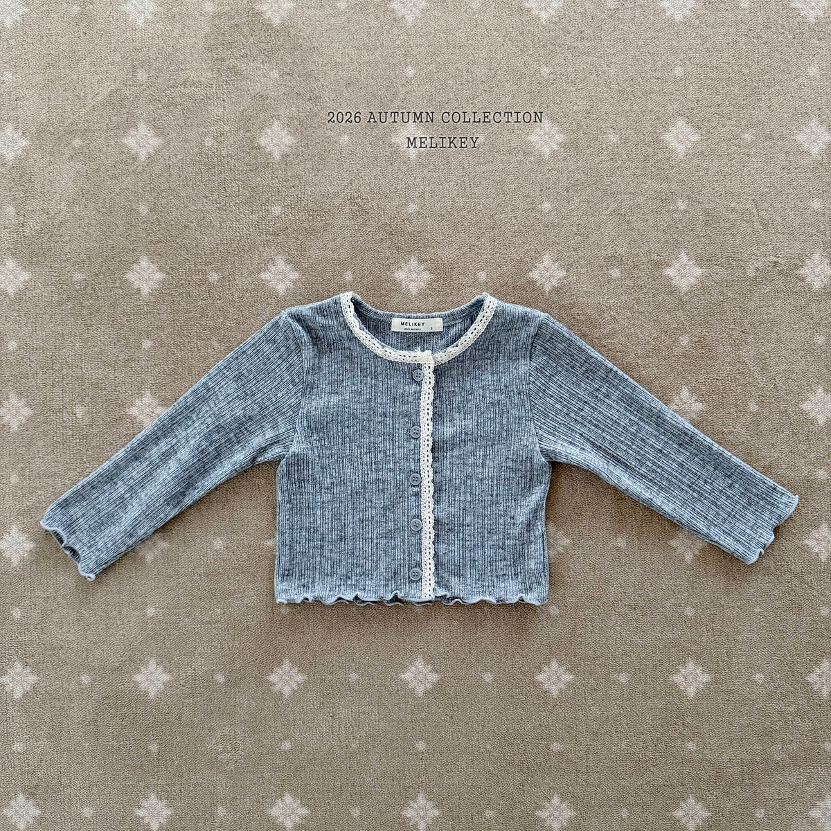 韓國童裝 26秋| ME14 Natural Lace Cardigan 開衫外套 (80-140)