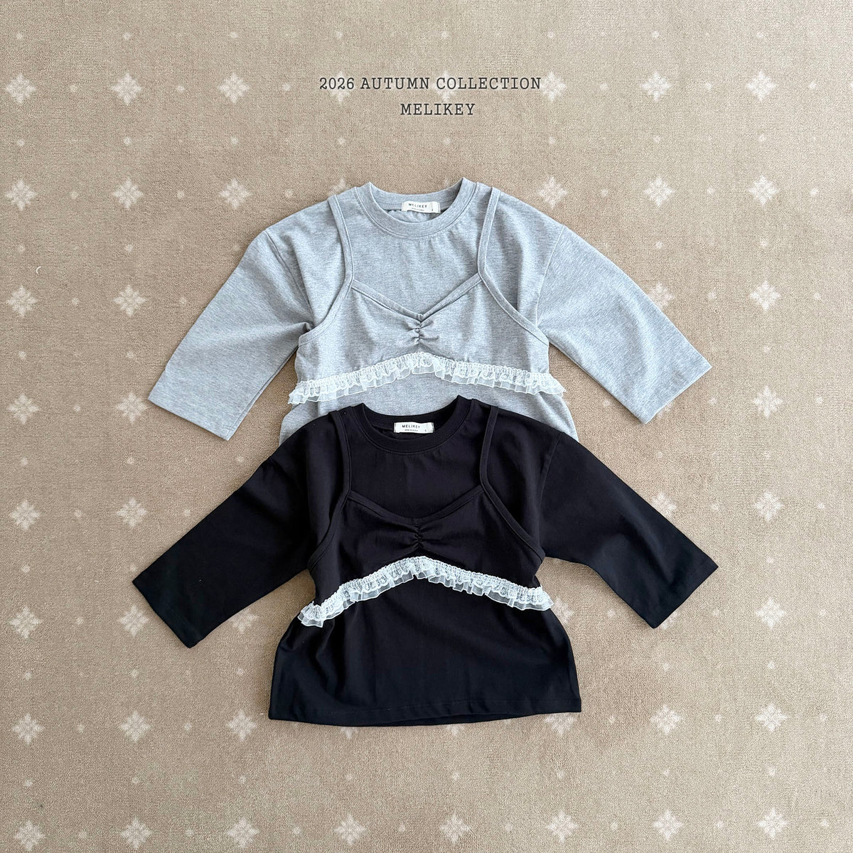 韓國童裝 26秋| ME10 Layered T-shirt 上衣 (80-140)