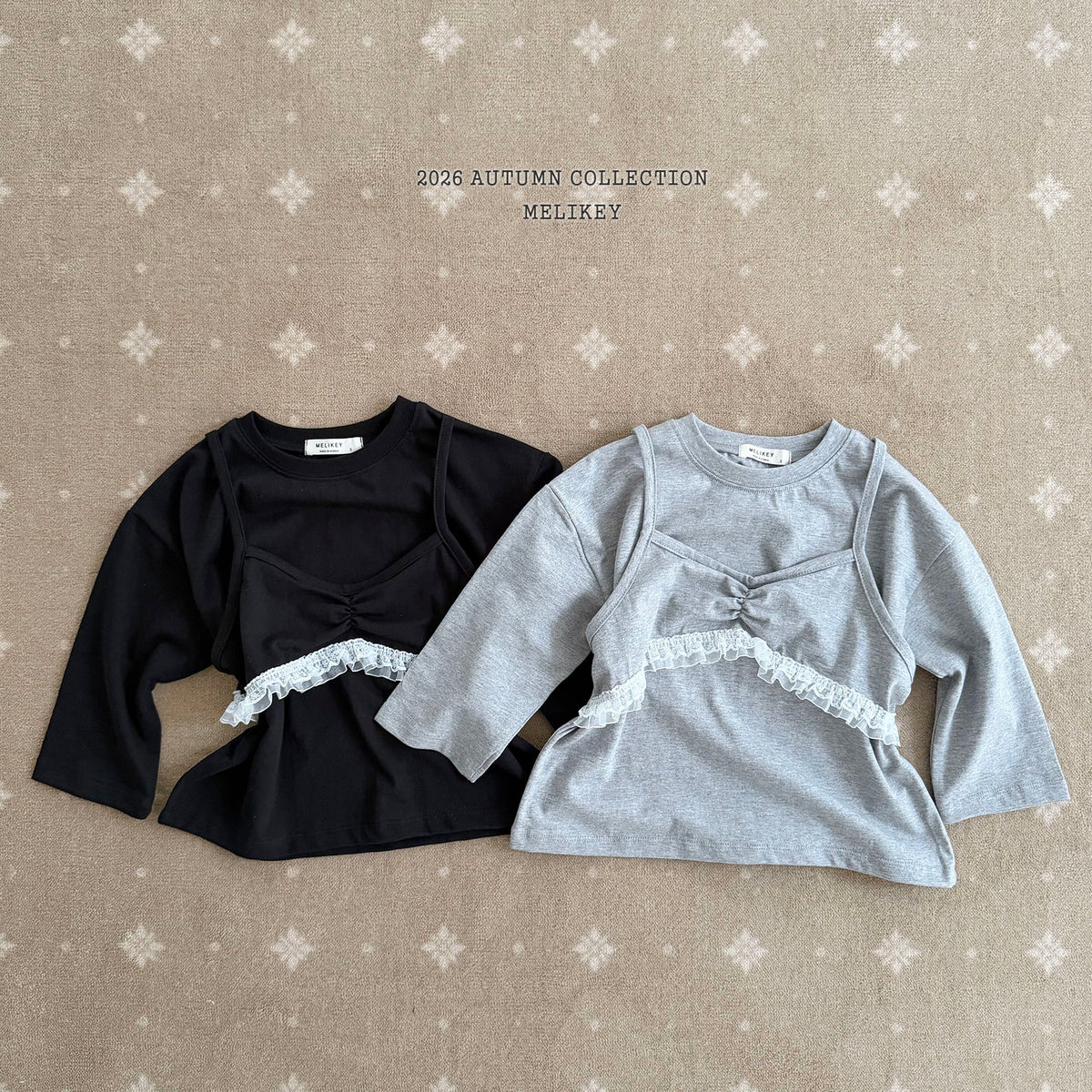 韓國童裝 26秋| ME10 Layered T-shirt 上衣 (80-140)