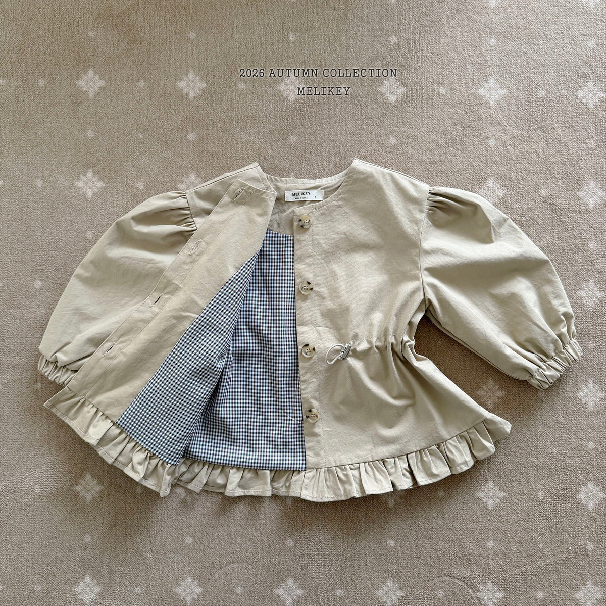 韓國童裝 26秋| ME56 Momo Frill Trench Coat 風衣外套 (80-140)