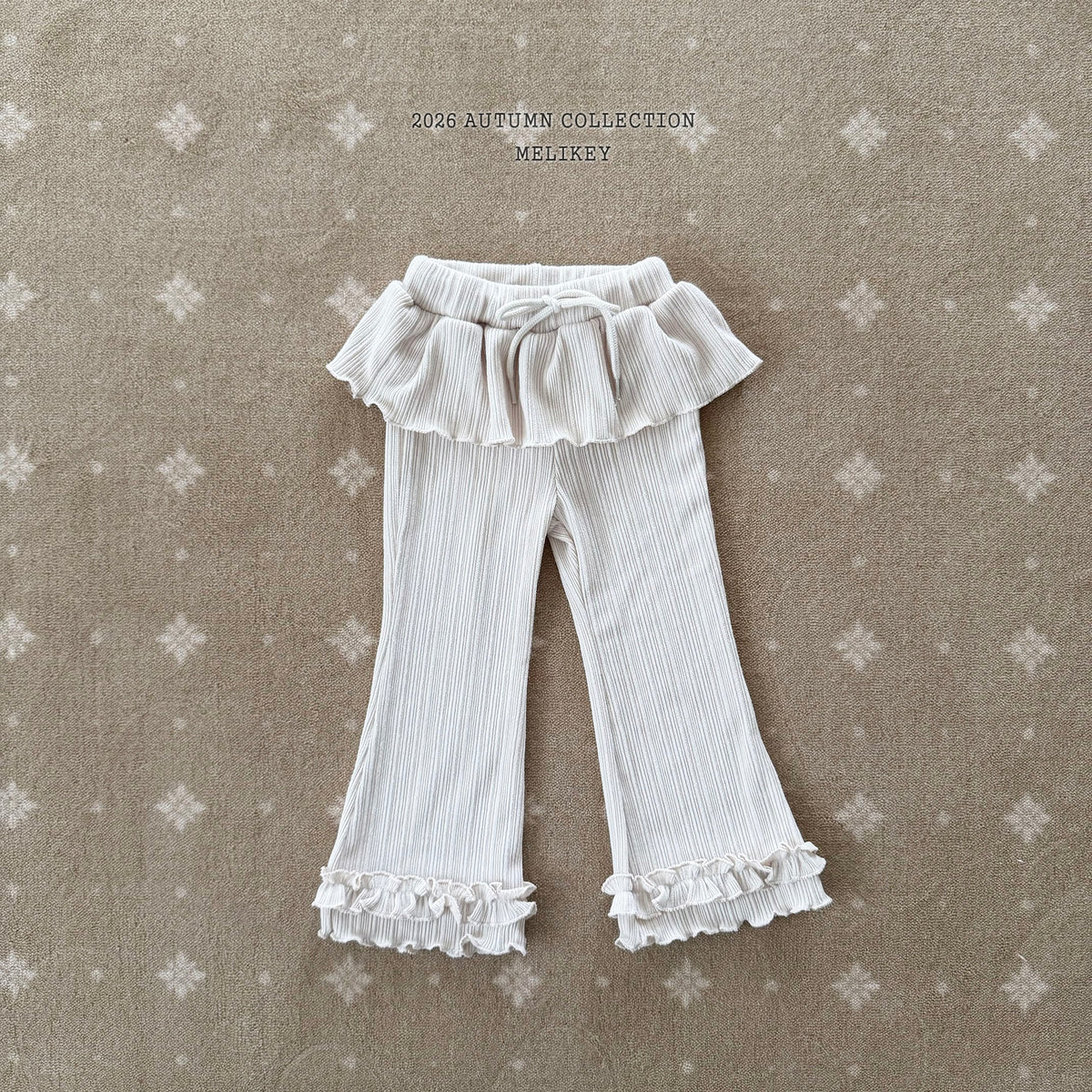 韓國童裝 26秋| ME39 Best Frill Bootcut Pants 微喇長褲 (80-140)