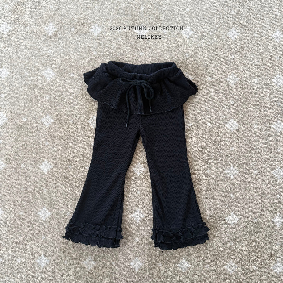 韓國童裝 26秋| ME39 Best Frill Bootcut Pants 微喇長褲 (80-140)