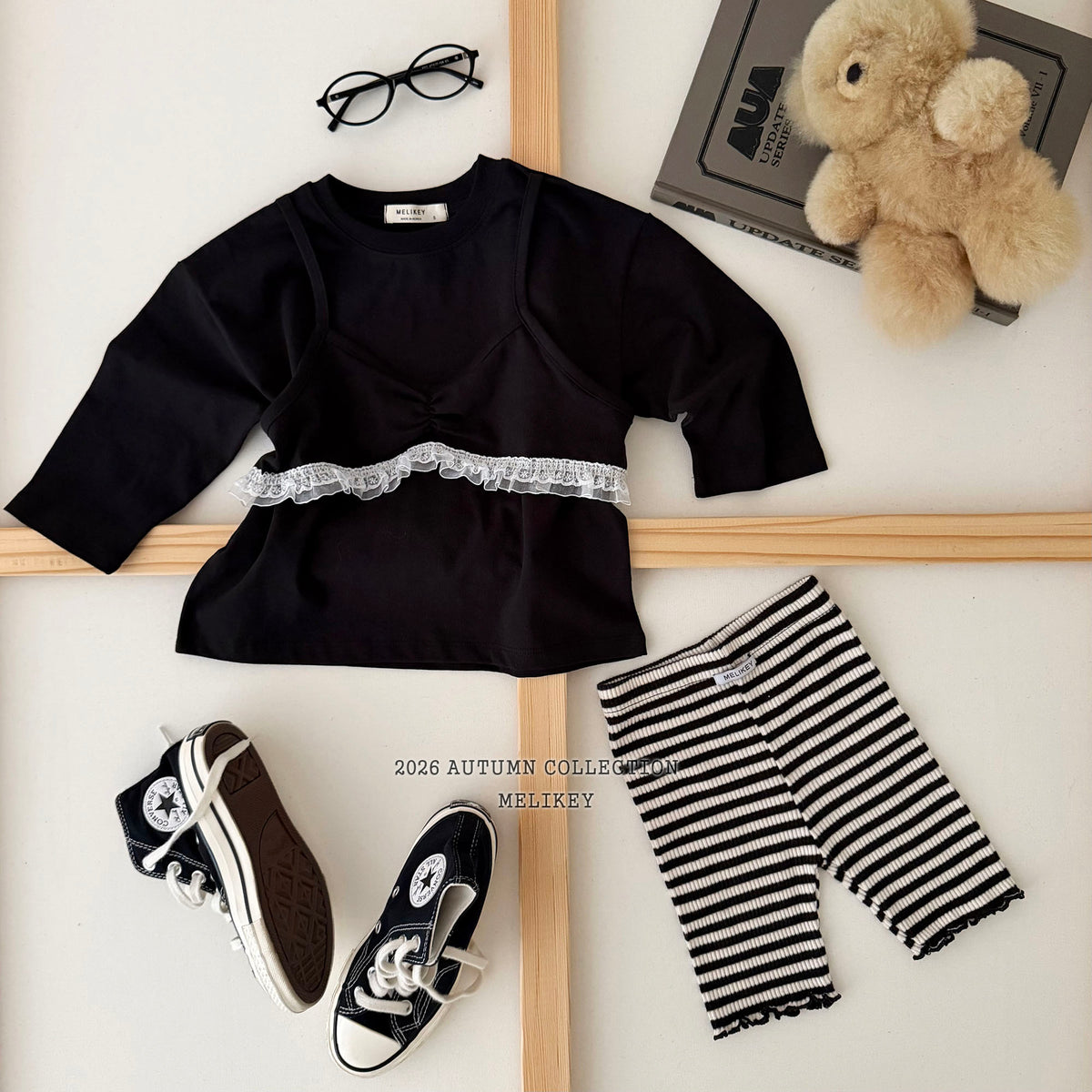 韓國童裝 26秋| ME10 Layered T-shirt 上衣 (80-140)