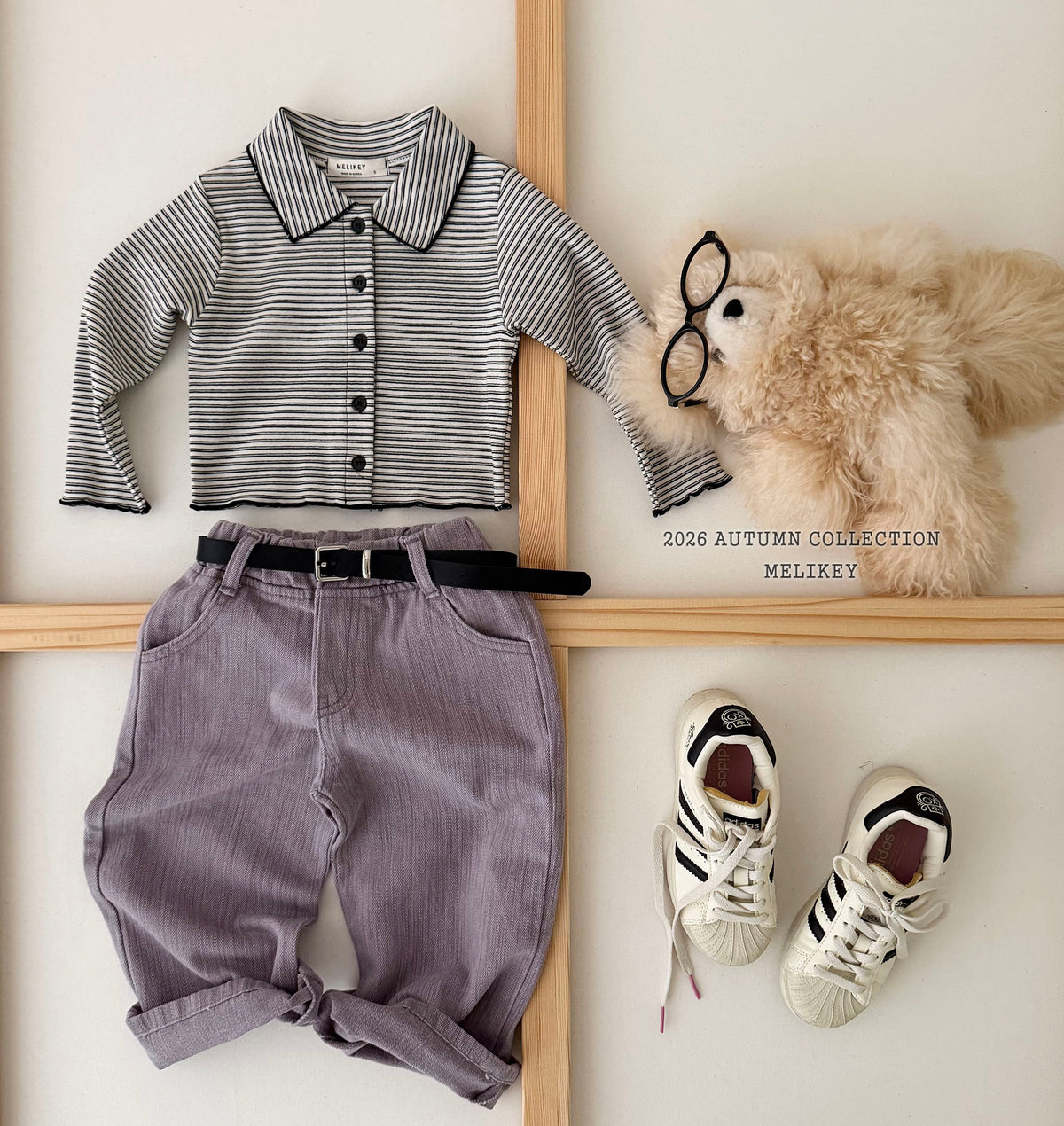 韓國童裝 26秋| ME13 Petit Collar T-shirt 上衣 (80-140)