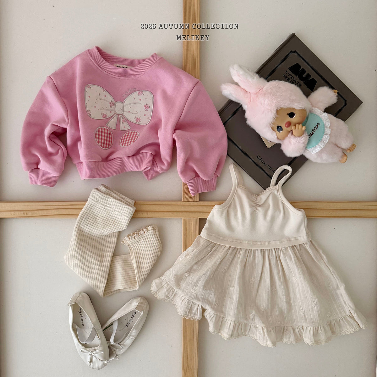 韓國童裝 26秋| ME22 Ribbon Cherry Sweatshirt 衛衣 (80-140)
