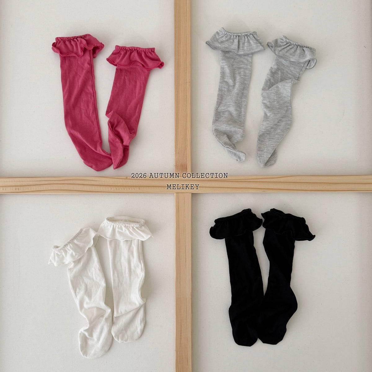 韓國童裝 26秋| ME57 Frill Socks 短襪 (FREE)