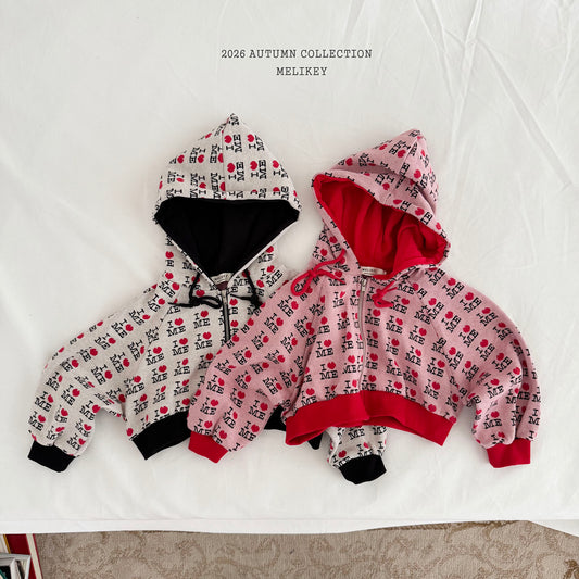 韓國童裝 26秋| ME29 Love Me Hood Zip-up 連帽外套 (80-140)