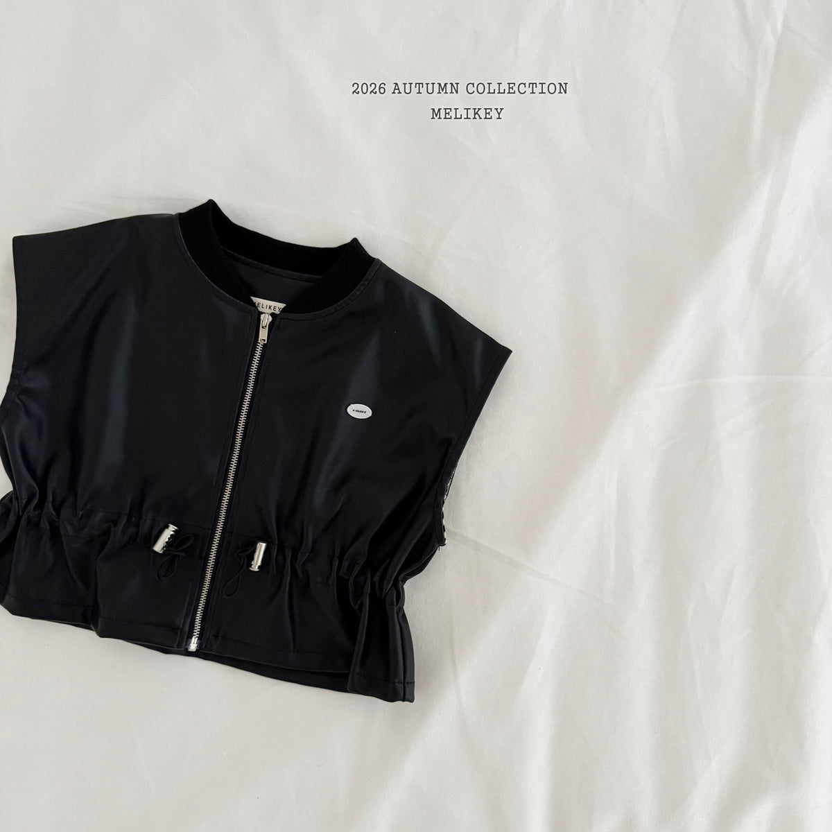 韓國童裝 26秋| ME50 String Leather Vest 皮背心 (80-140)