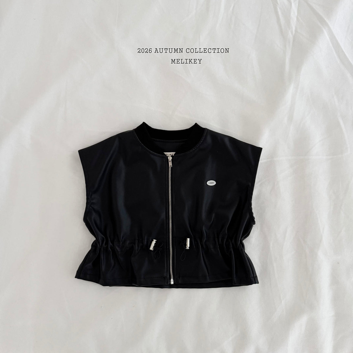 韓國童裝 26秋| ME50 String Leather Vest 皮背心 (80-140)