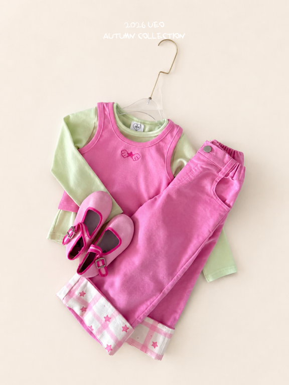 韓國童裝 26秋| UE07 Pastel Chewy Tee 上衣 (90-130)