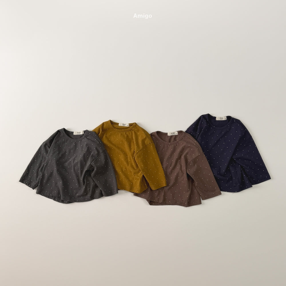 韓國童裝 26秋| AM11 Dot Tee 上衣 (80-120)