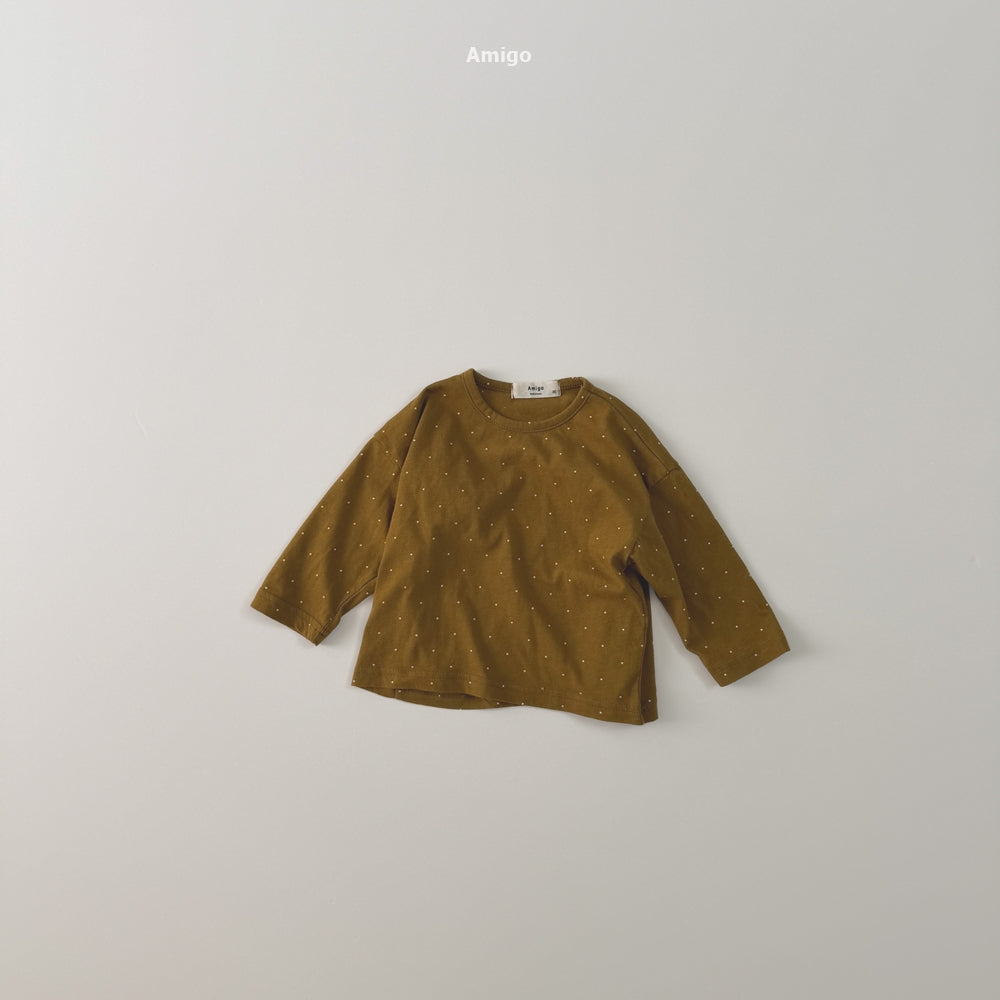 韓國童裝 26秋| AM11 Dot Tee 上衣 (80-120)