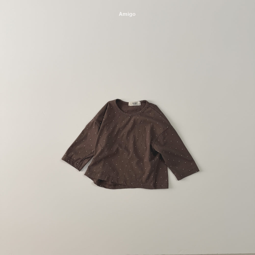 韓國童裝 26秋| AM11 Dot Tee 上衣 (80-120)