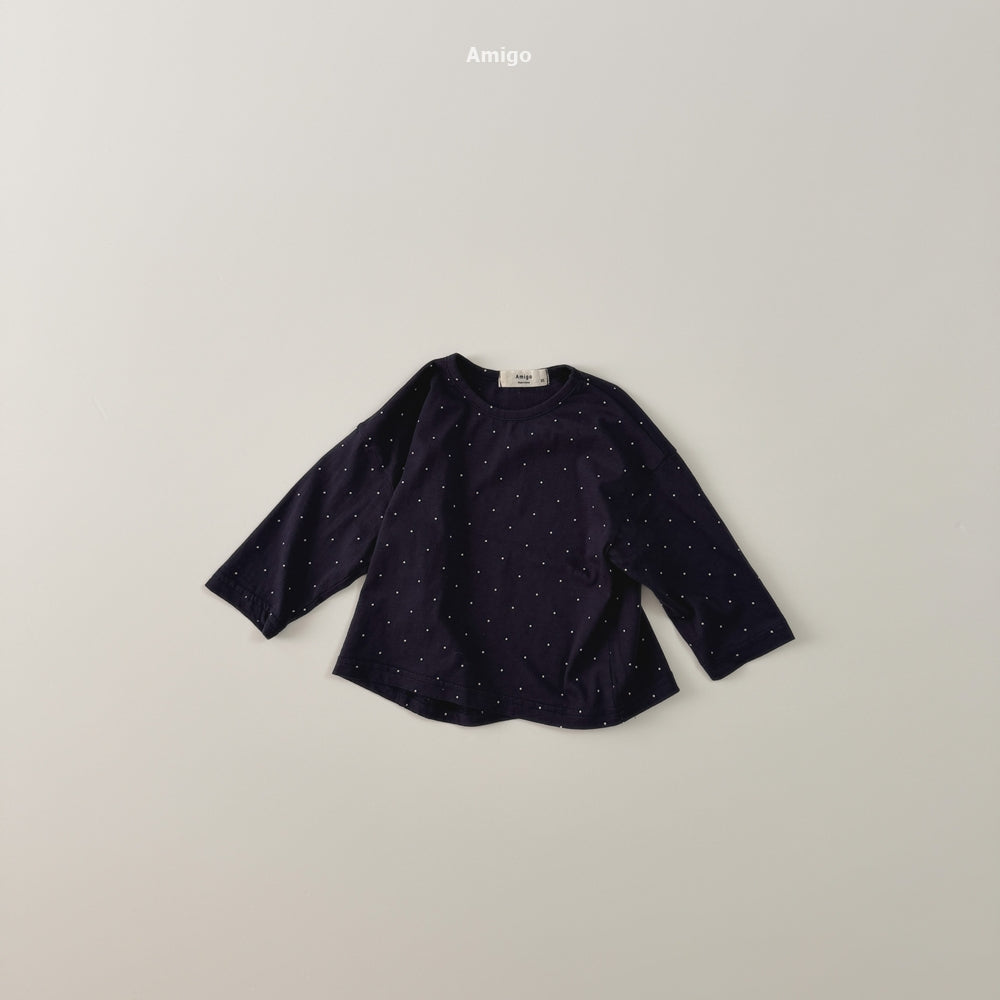韓國童裝 26秋| AM11 Dot Tee 上衣 (80-120)