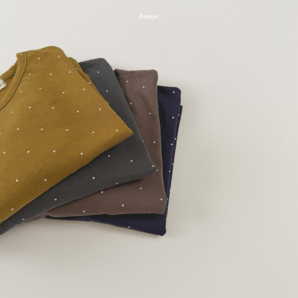 韓國童裝 26秋| AM11 Dot Tee 上衣 (80-120)