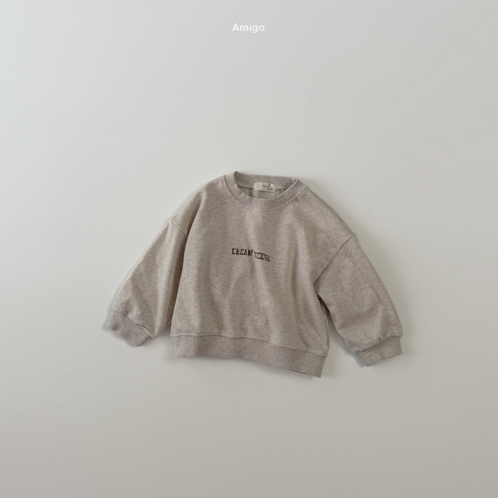 韓國童裝 26秋| AM19 Cheese Sweatshirt 衛衣 (80-120)