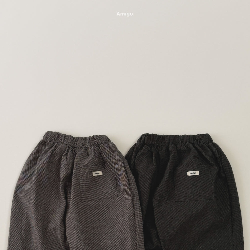 韓國童裝 26秋| AM40 Gingham Check Pants 長褲 (80-120)