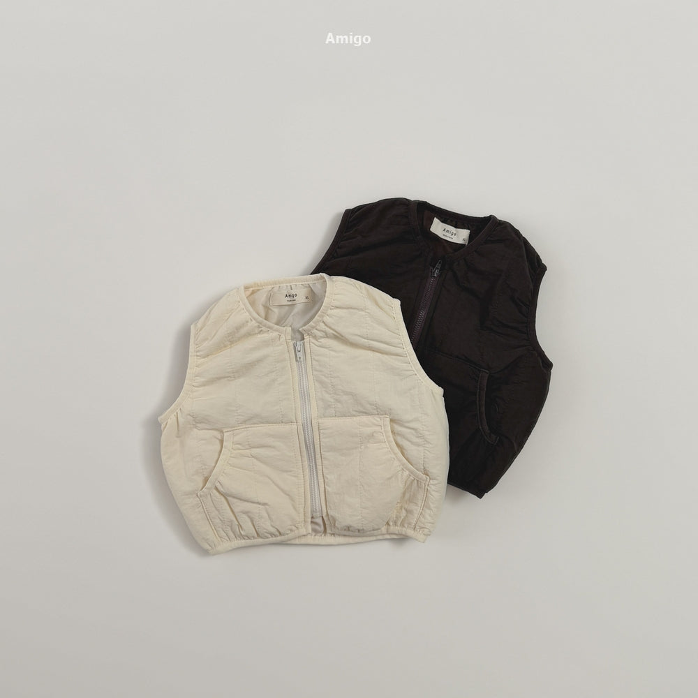 韓國童裝 26秋| AM02 Balen Quilted Vest 背心  (80-120)